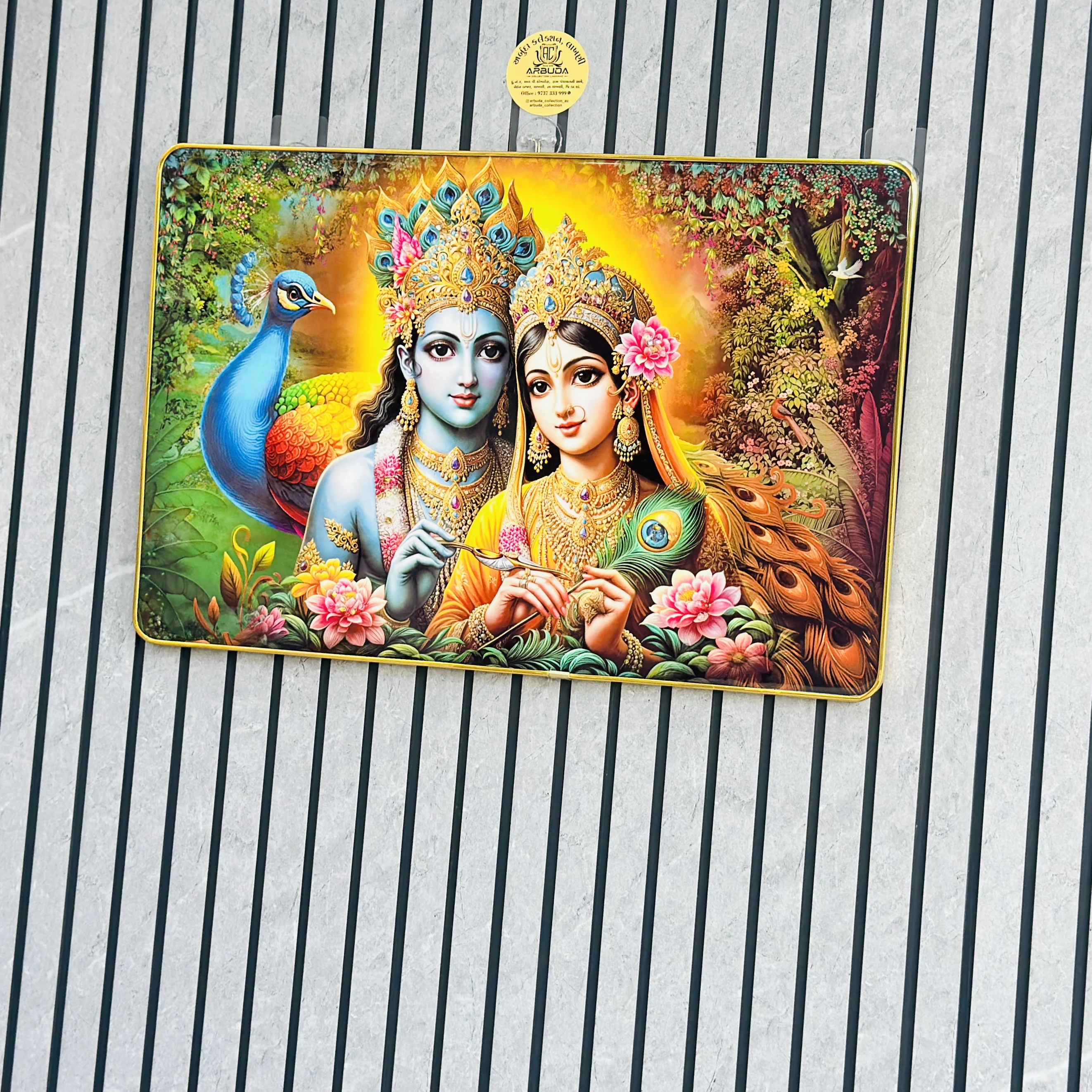 Radha Krishna bubbles crystal scenery (SKU-FZLYE5)