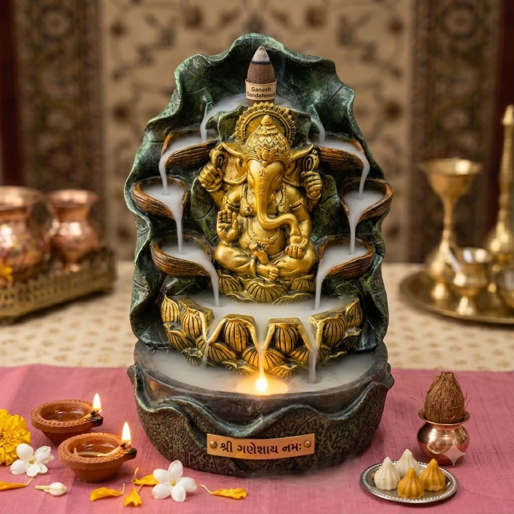 Ganesha tabletop water fountain