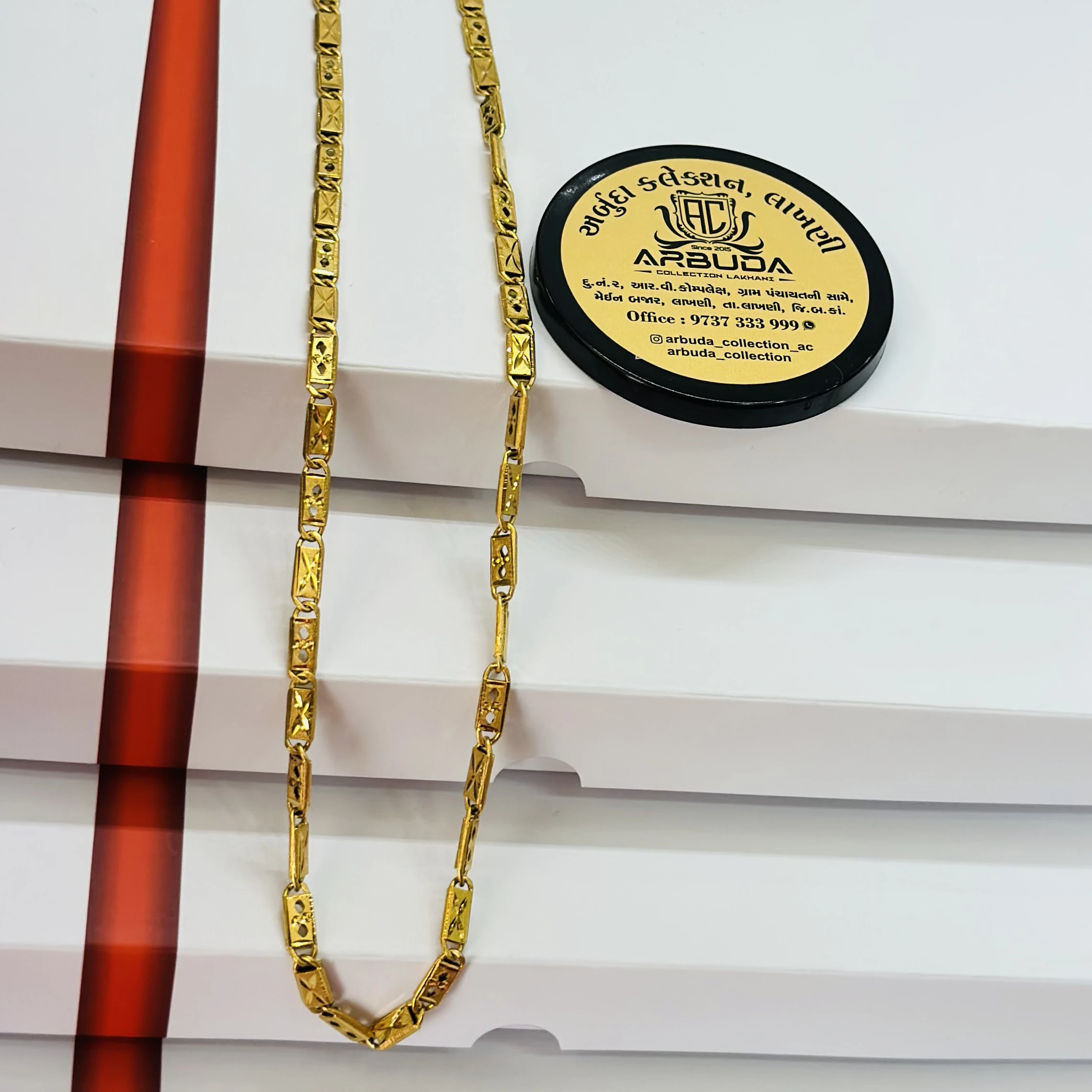 Gold plated design chain