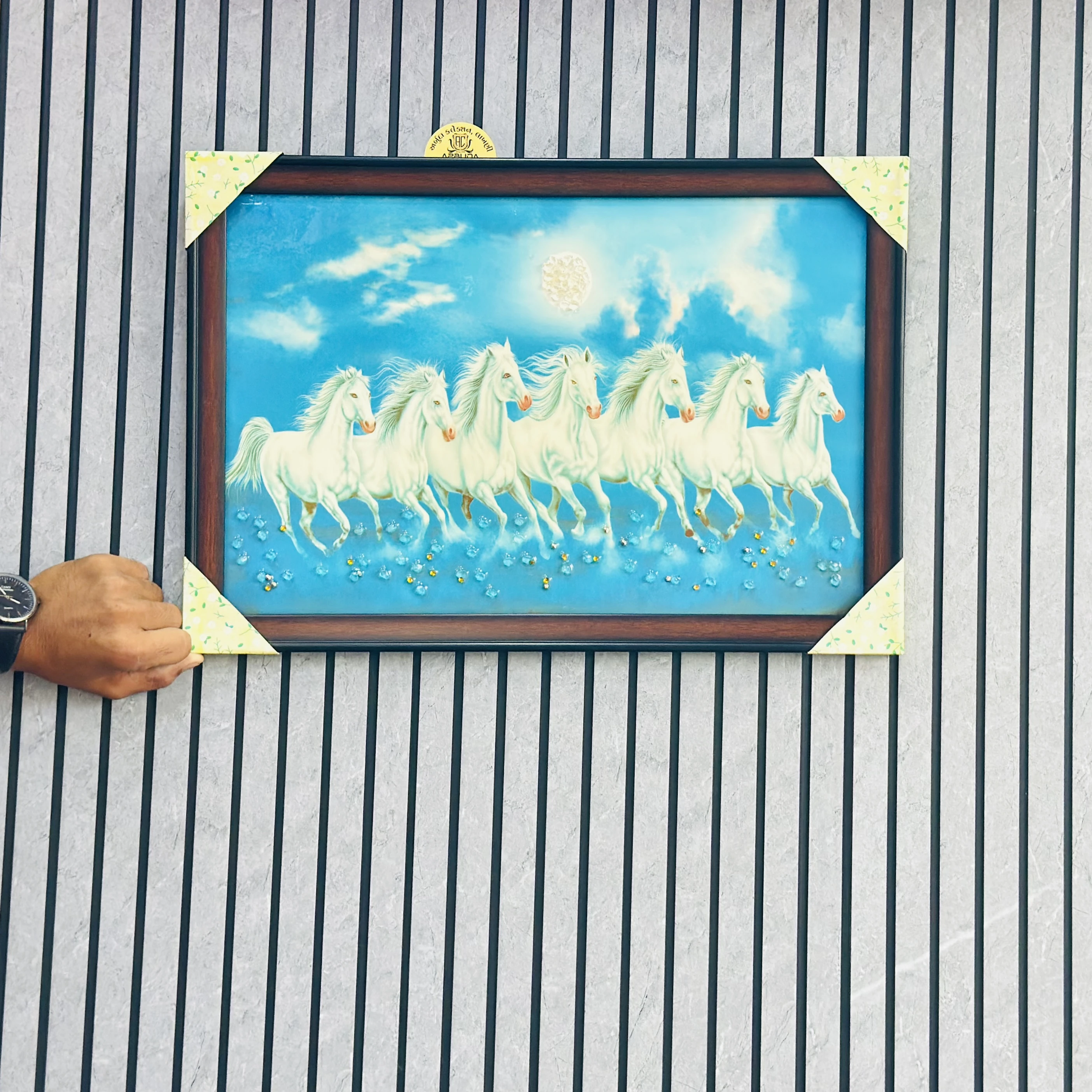 “7 Running Horses Vastu Painting”(SKU-FH333W)