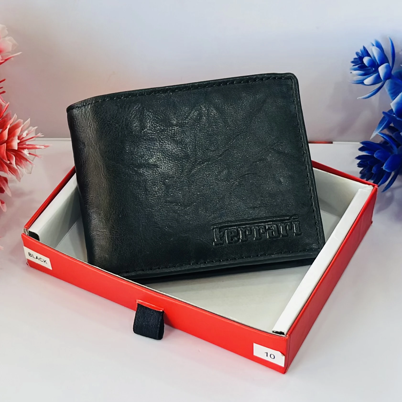 Party Black Artificial Leather Wallet.