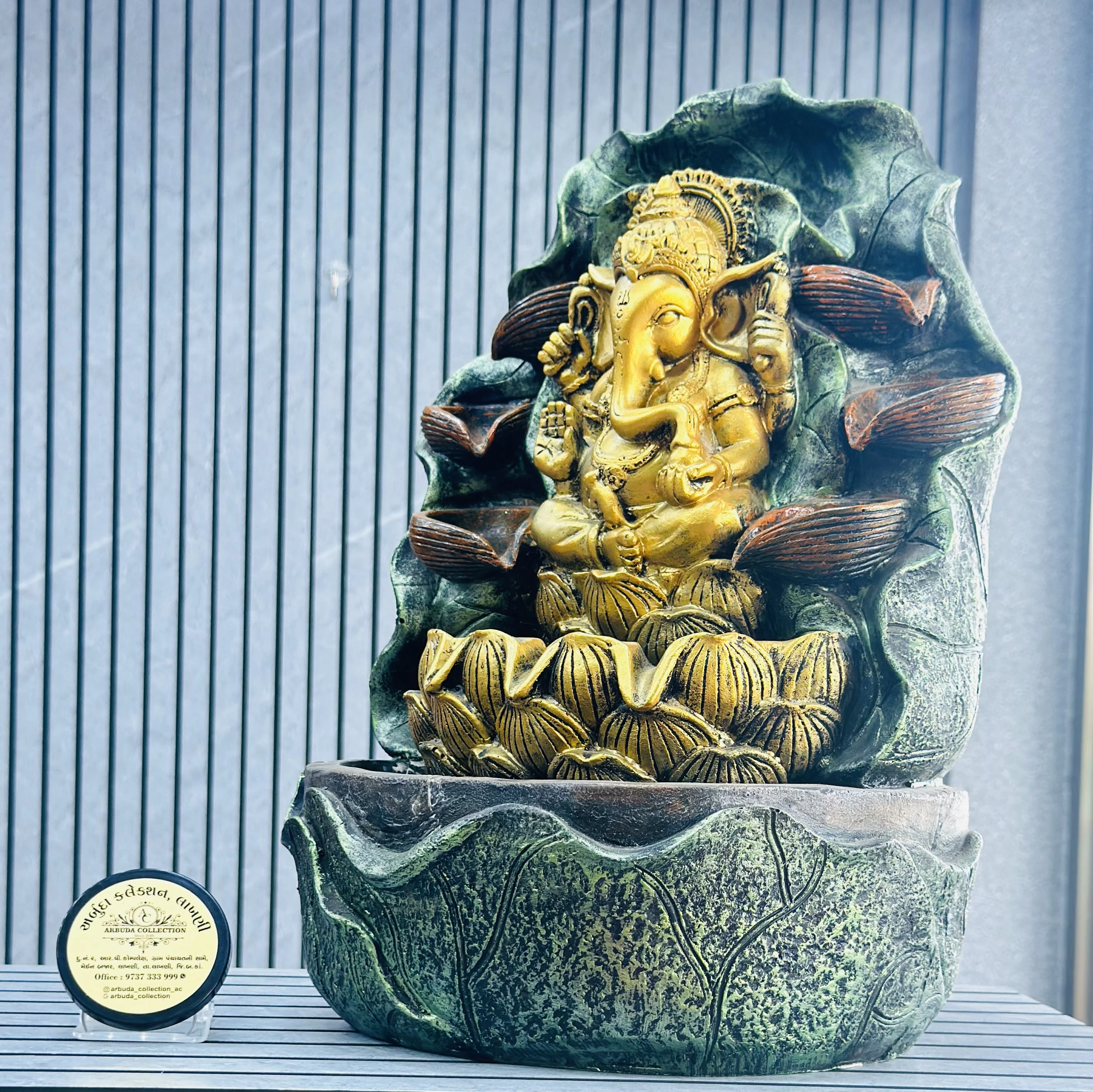 Ganesha tabletop water fountain