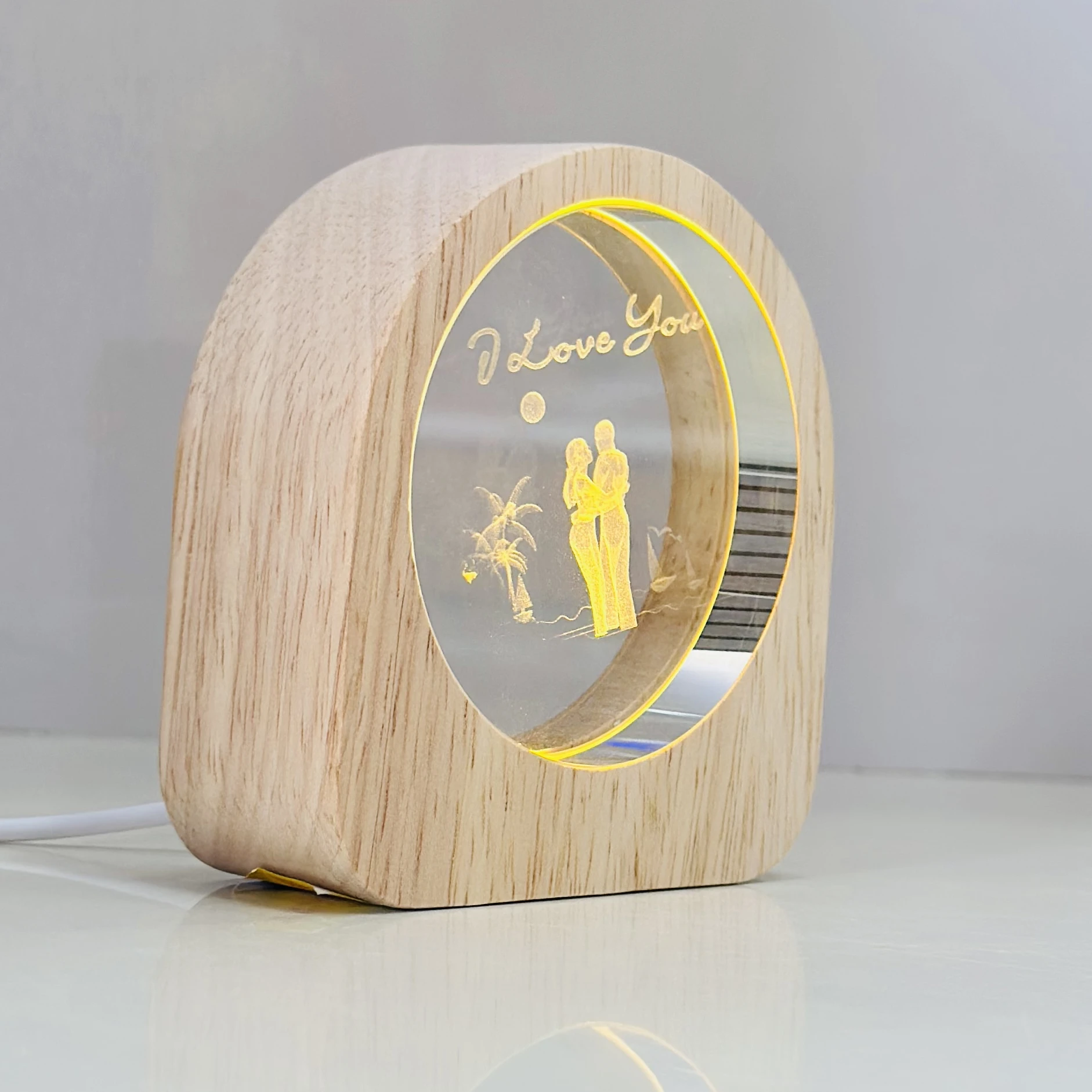 Wooden Night Light (SKU-KR75E1)
