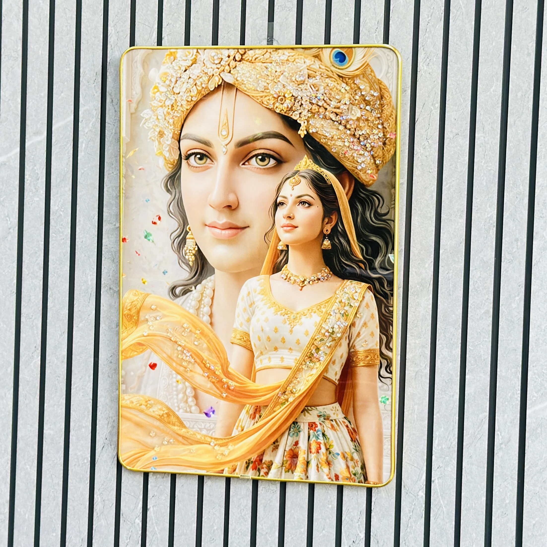 Radha Krishna Wall art piece ….. AB0GNG