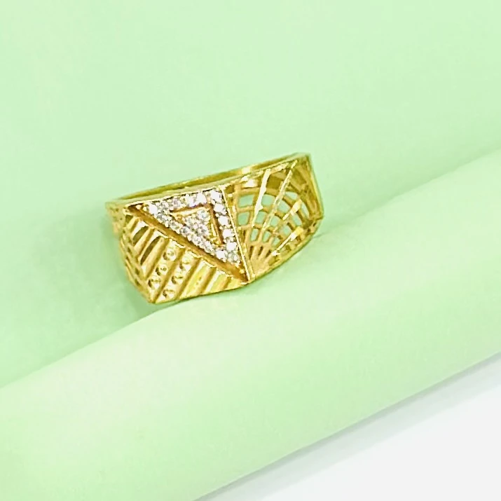 Gold plated men's ring
