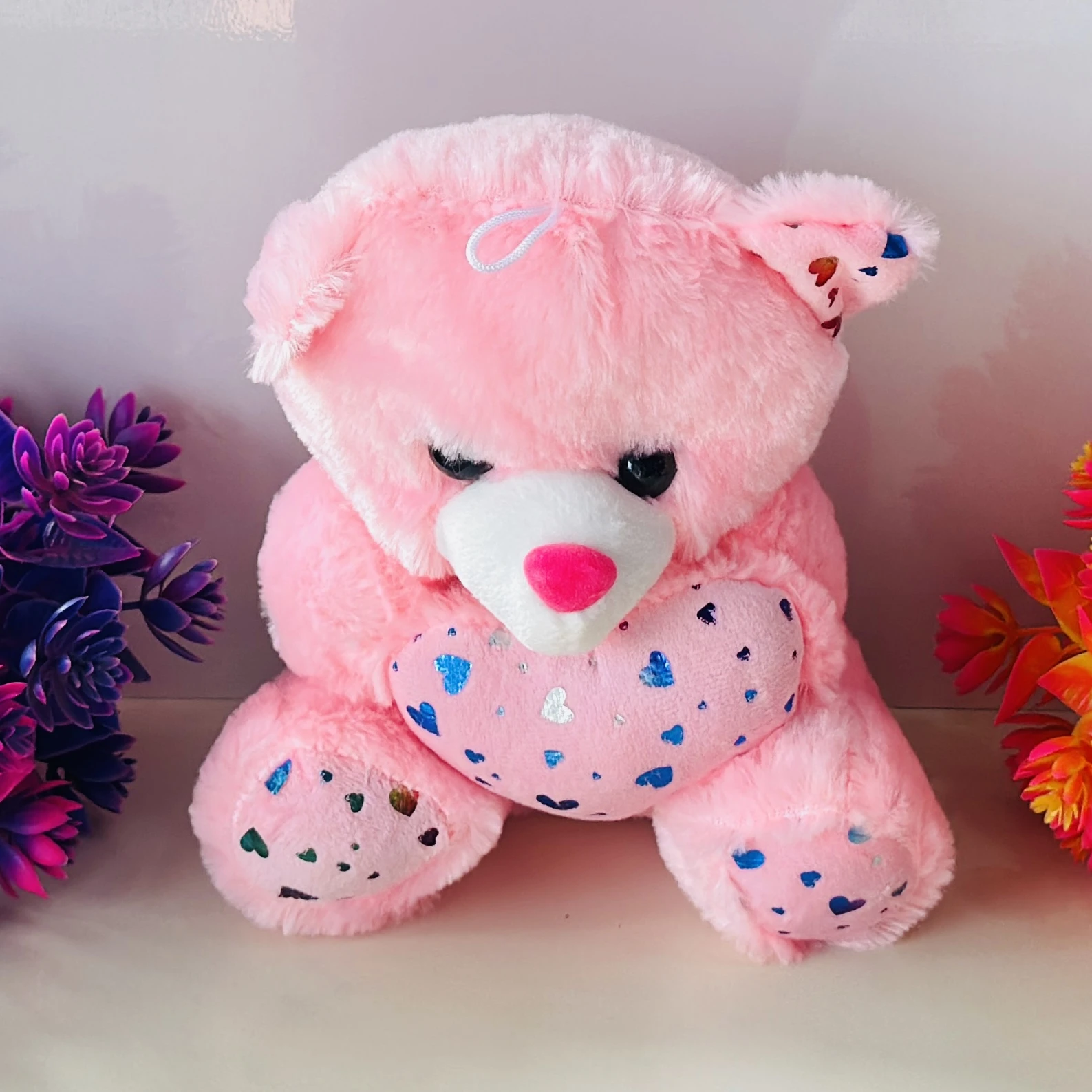 pink teddy bear stuffed soft toy