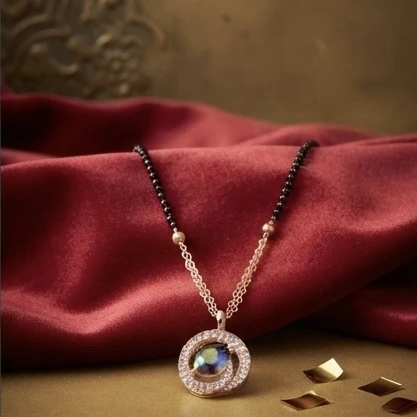 Gold plated mangalsutra