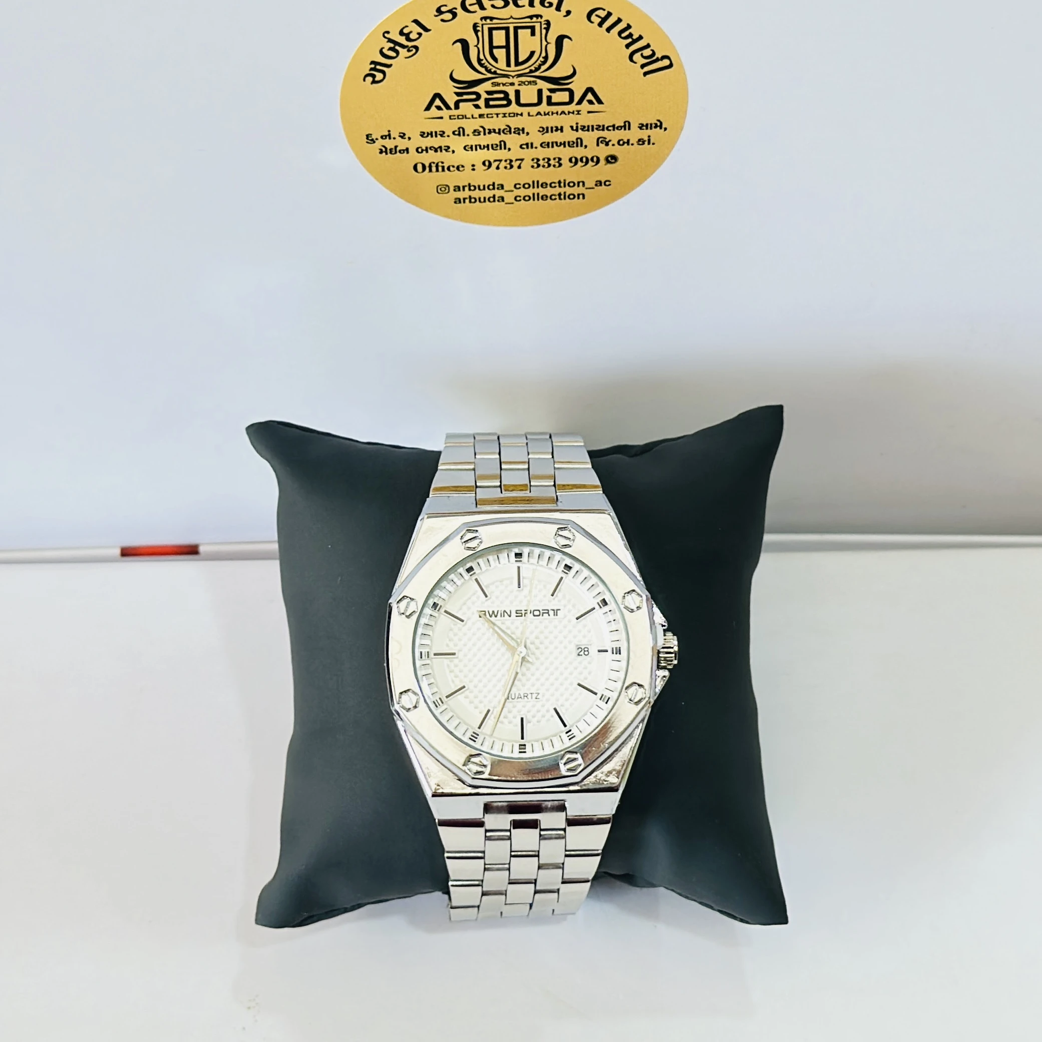 Silver Coloured Analog Watch