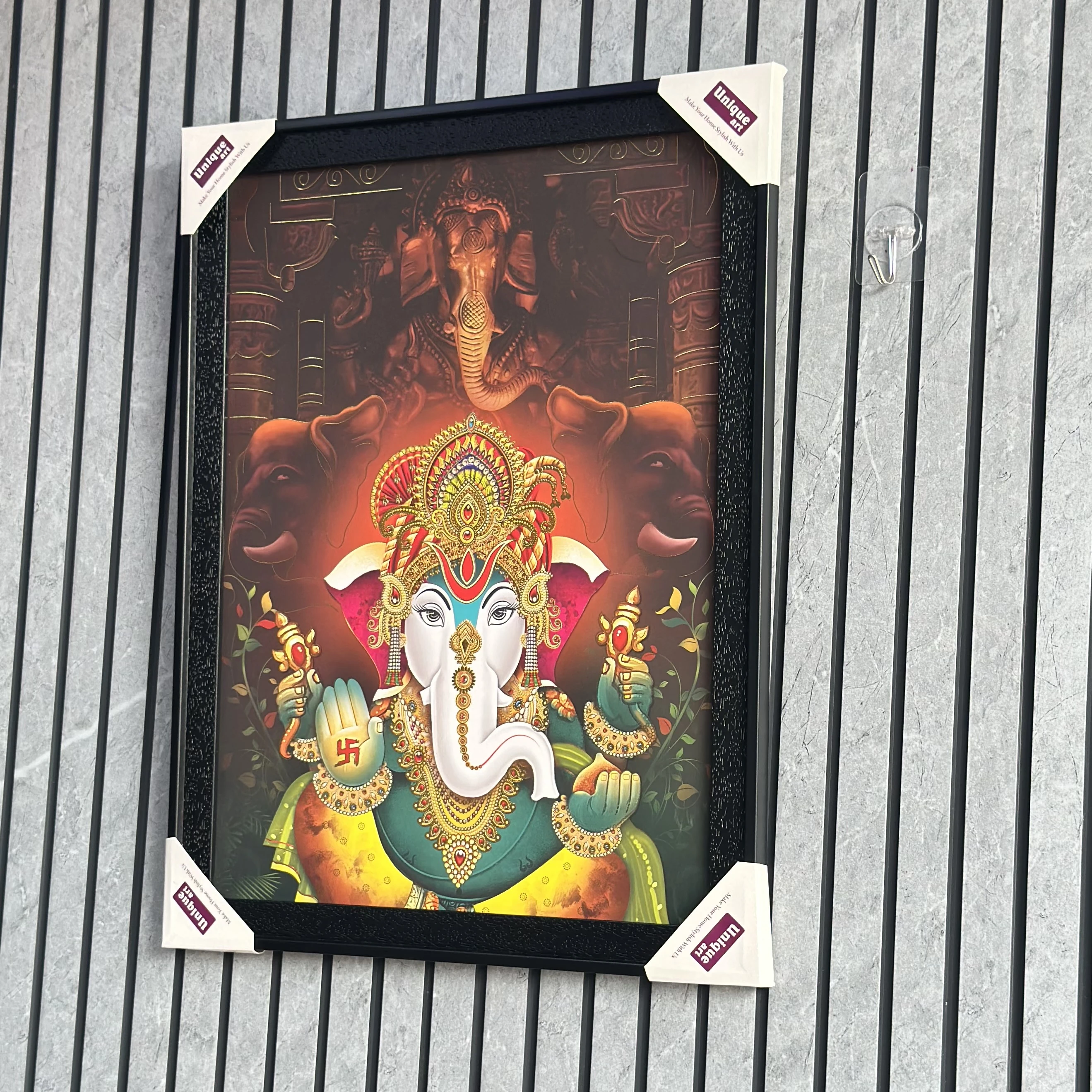 Lord Ganesha LED backlit photo frame(SKU-7YFE9D)