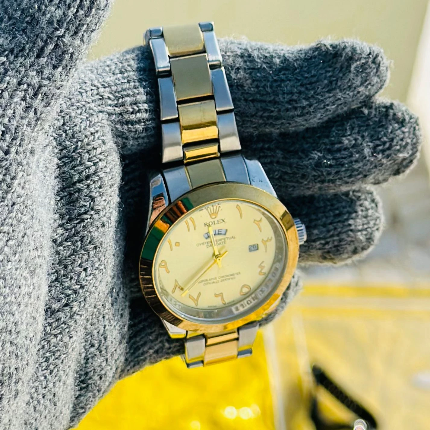 Golden Design analog watch