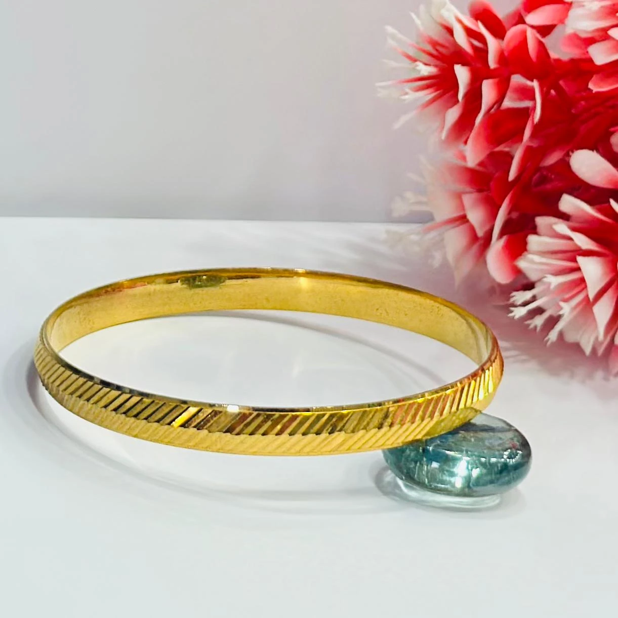 1 Gram Gold Plated Panther Kada for Men & Women