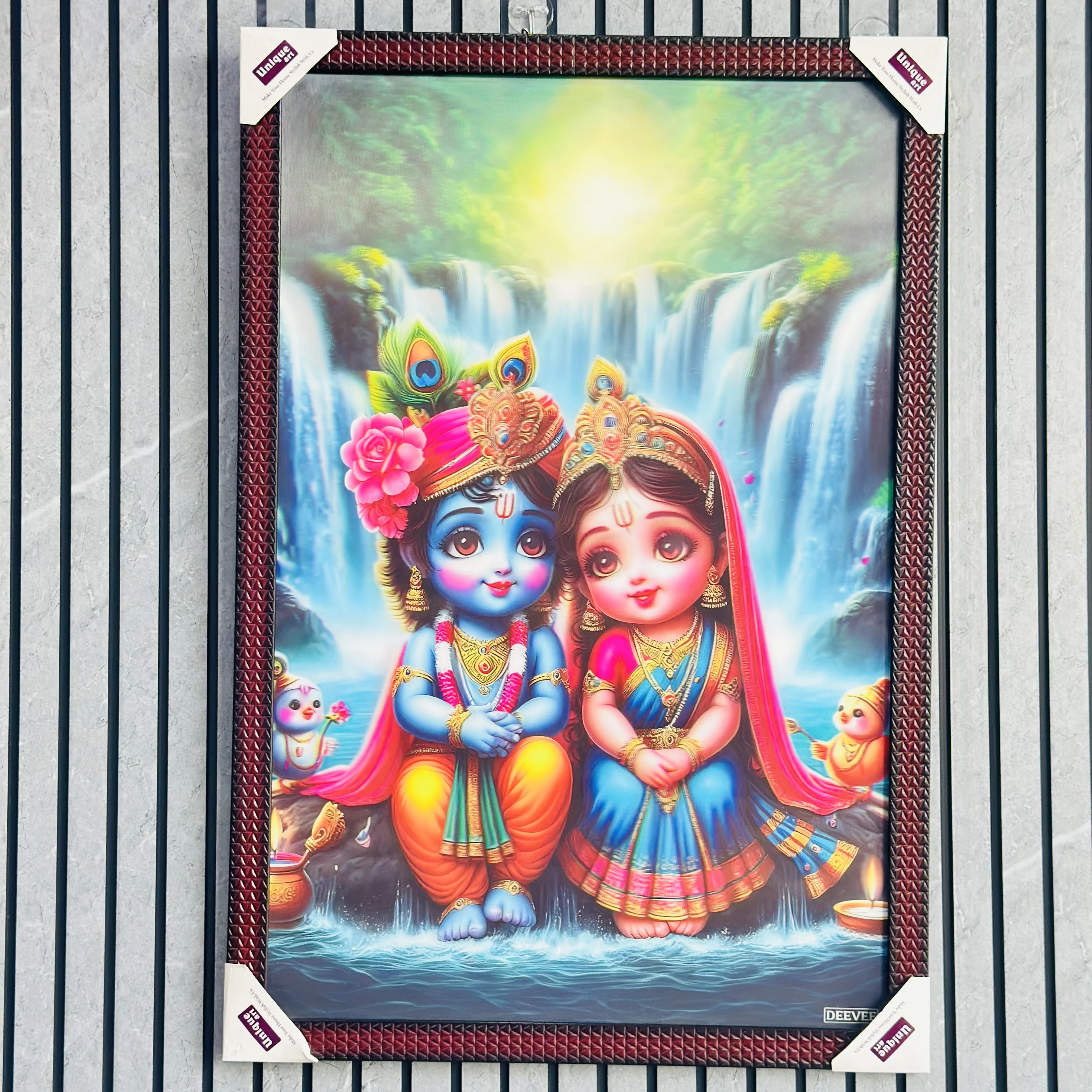 Radha and Krishna, natural setting.(SKU-4POP5Q)