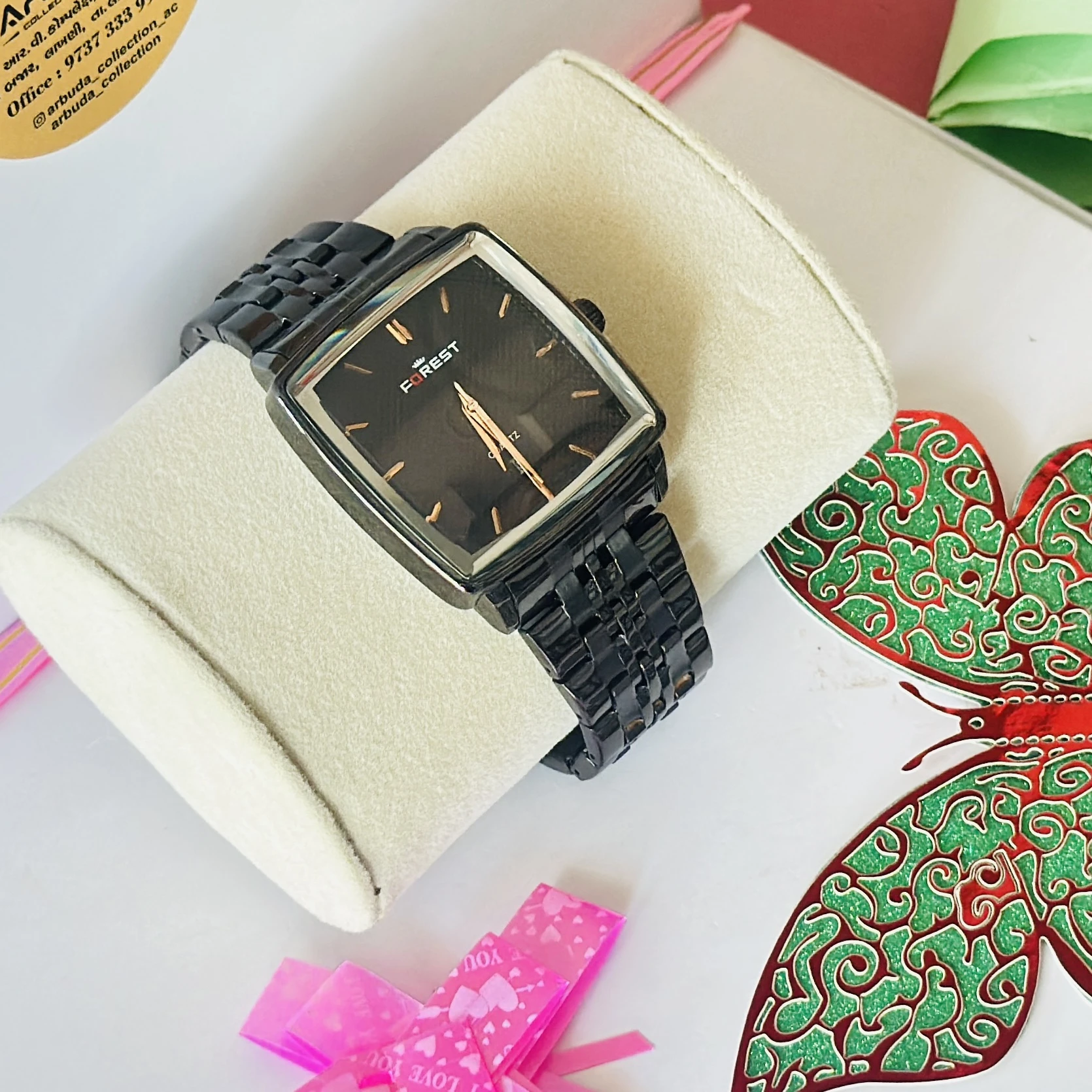 Forest brand premium square-look quartz watch.