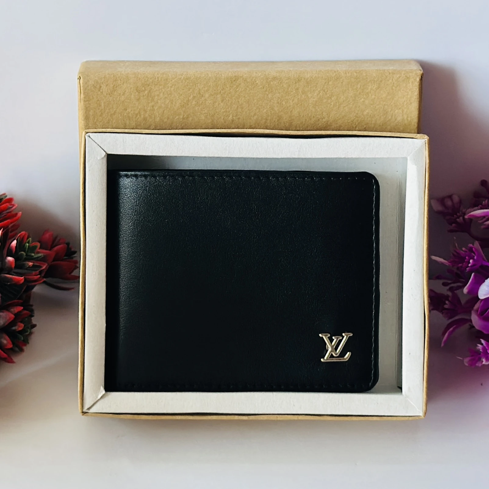 Black Louis Vuitton bifold wallet