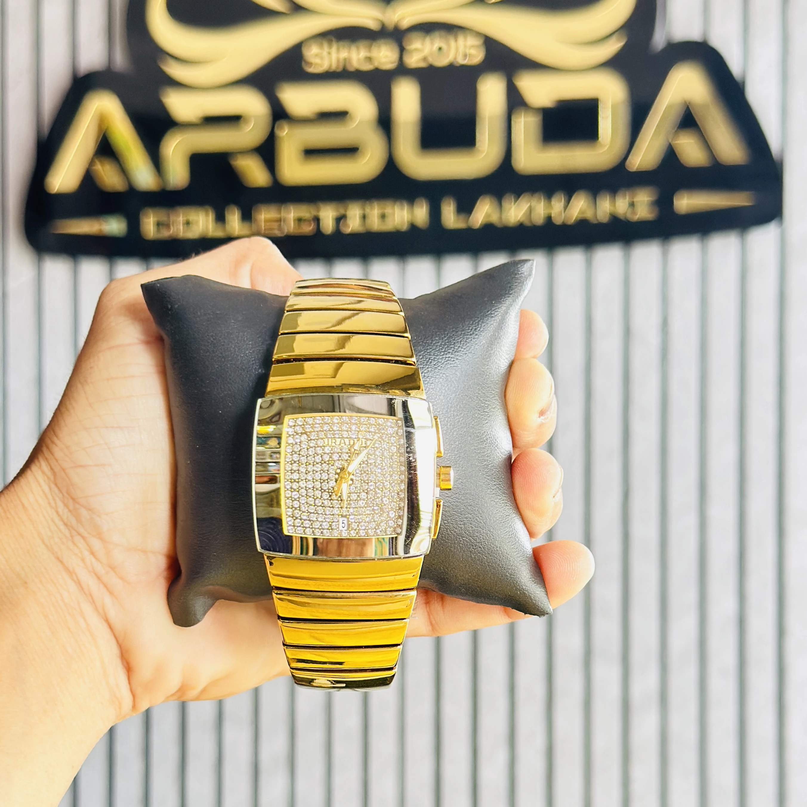 Gold tone Rado Sintra Jubilé quartz watch