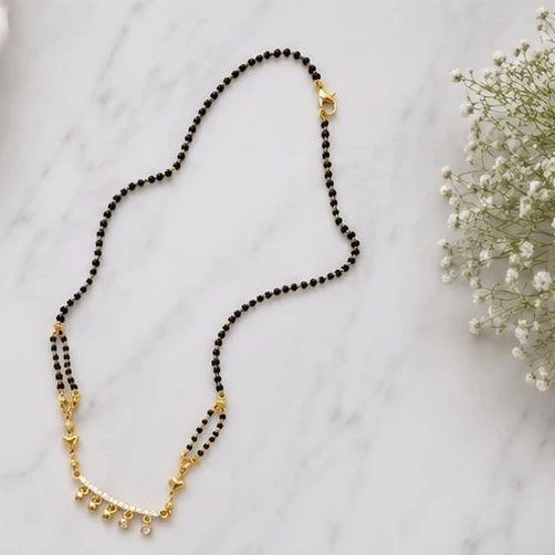 CAPILITE Jewellers gold-plated mangalsutra