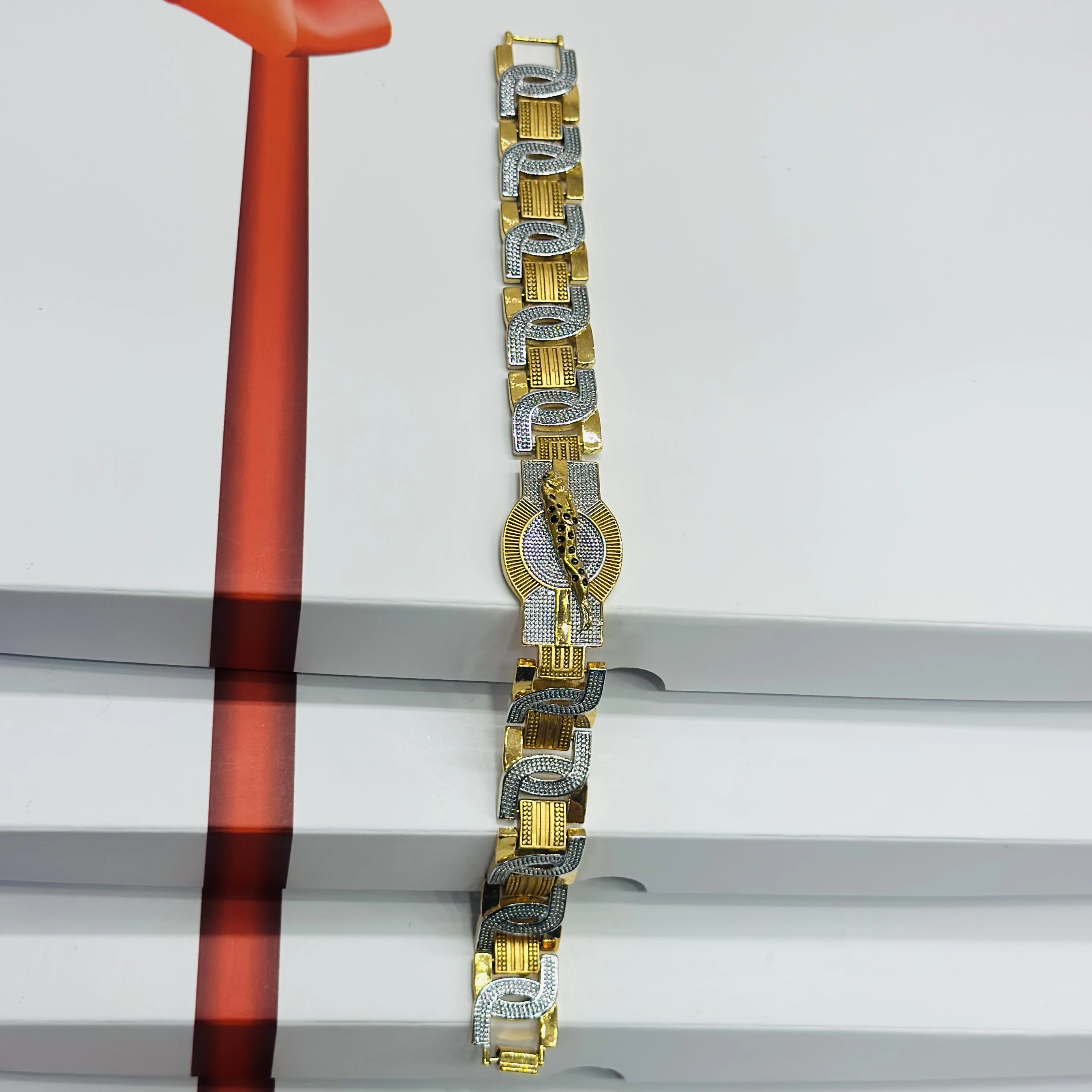 1 GRAM GOLD DIAMOND BRACELET FOR MEN
