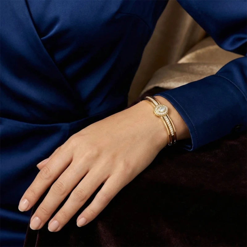 Gold Plated Royal Oval Stone Bracelet Bracelet