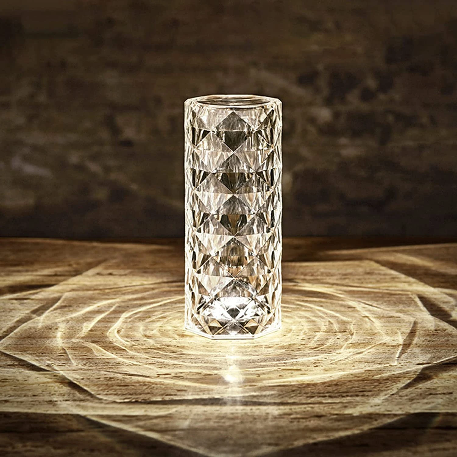Crystal diamond table lamp(SKU-5Q73X5)