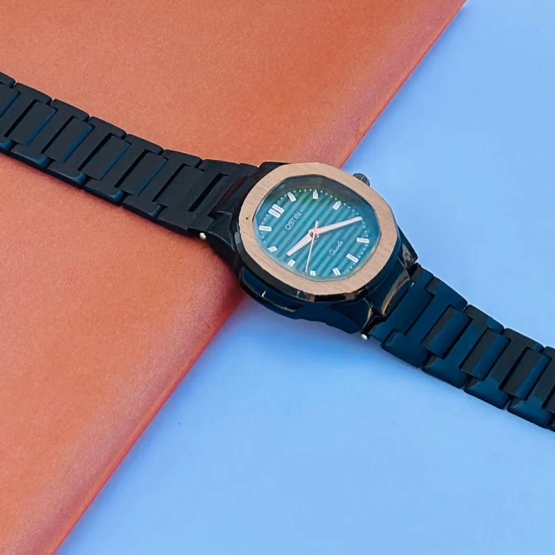 French Connection Black Dial Analog Watch Mens