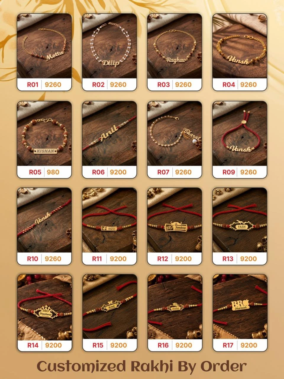 Customized Nam Rakhi
