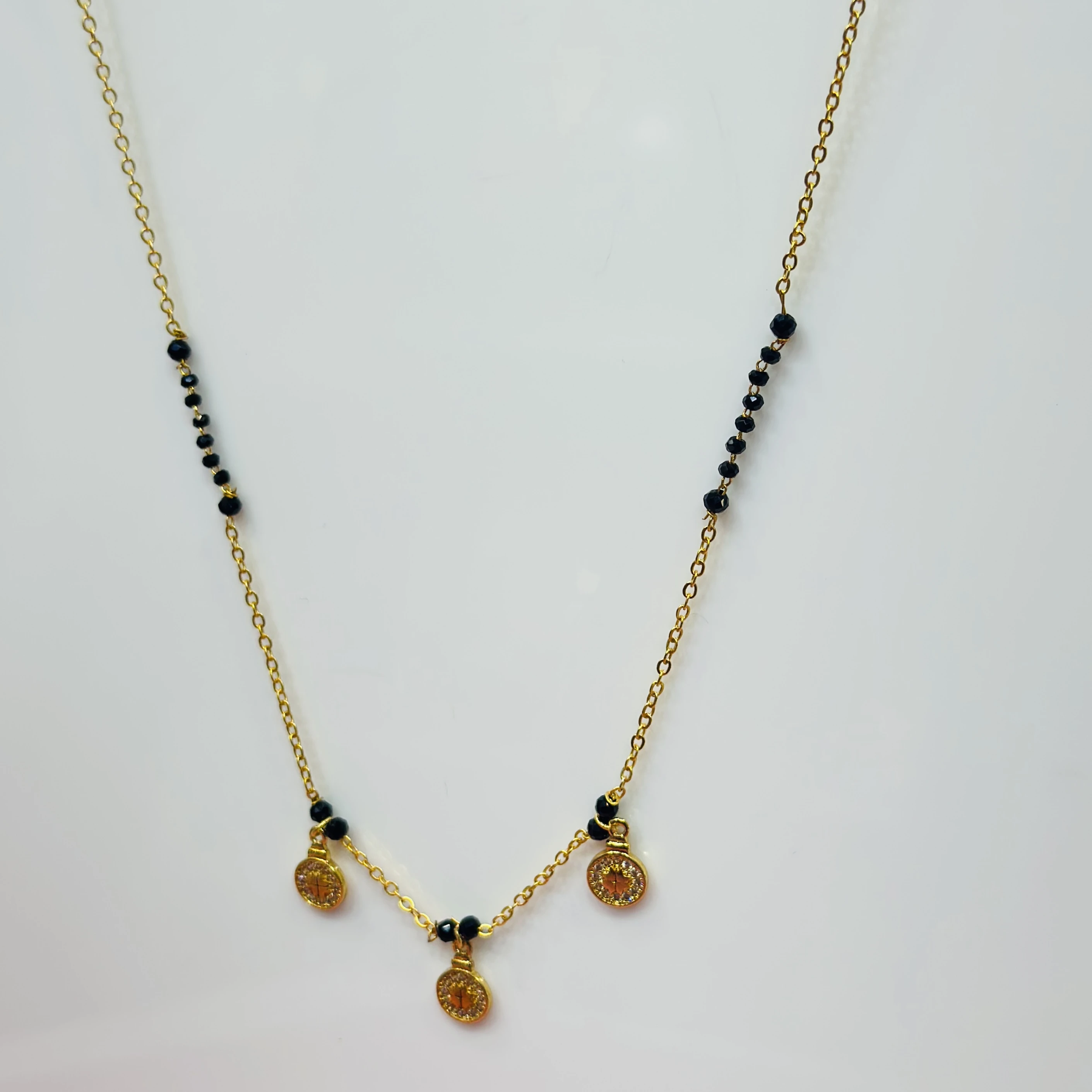 Gold plated mangalsutra
