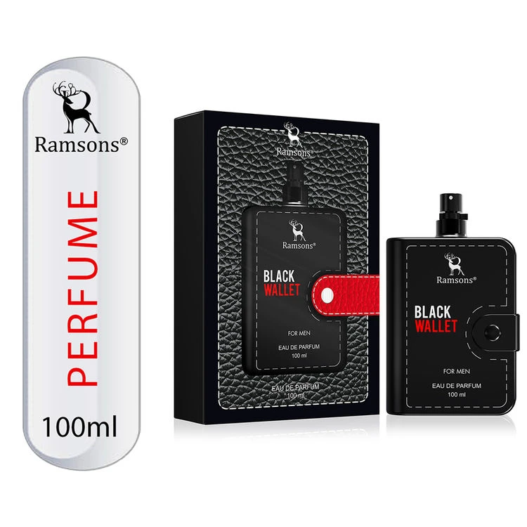 Black wallet perfume
