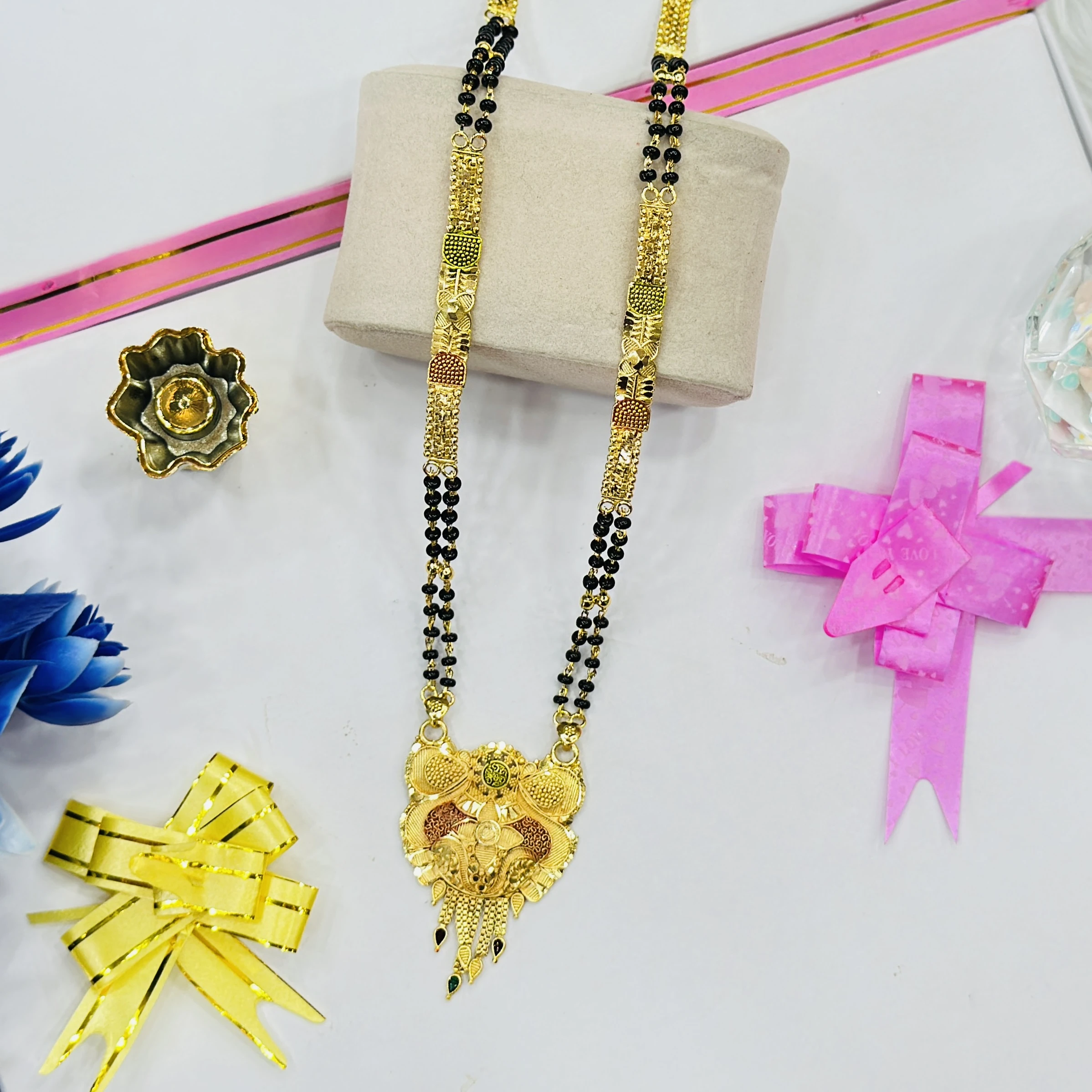 Gold plated alloy mangalsutra