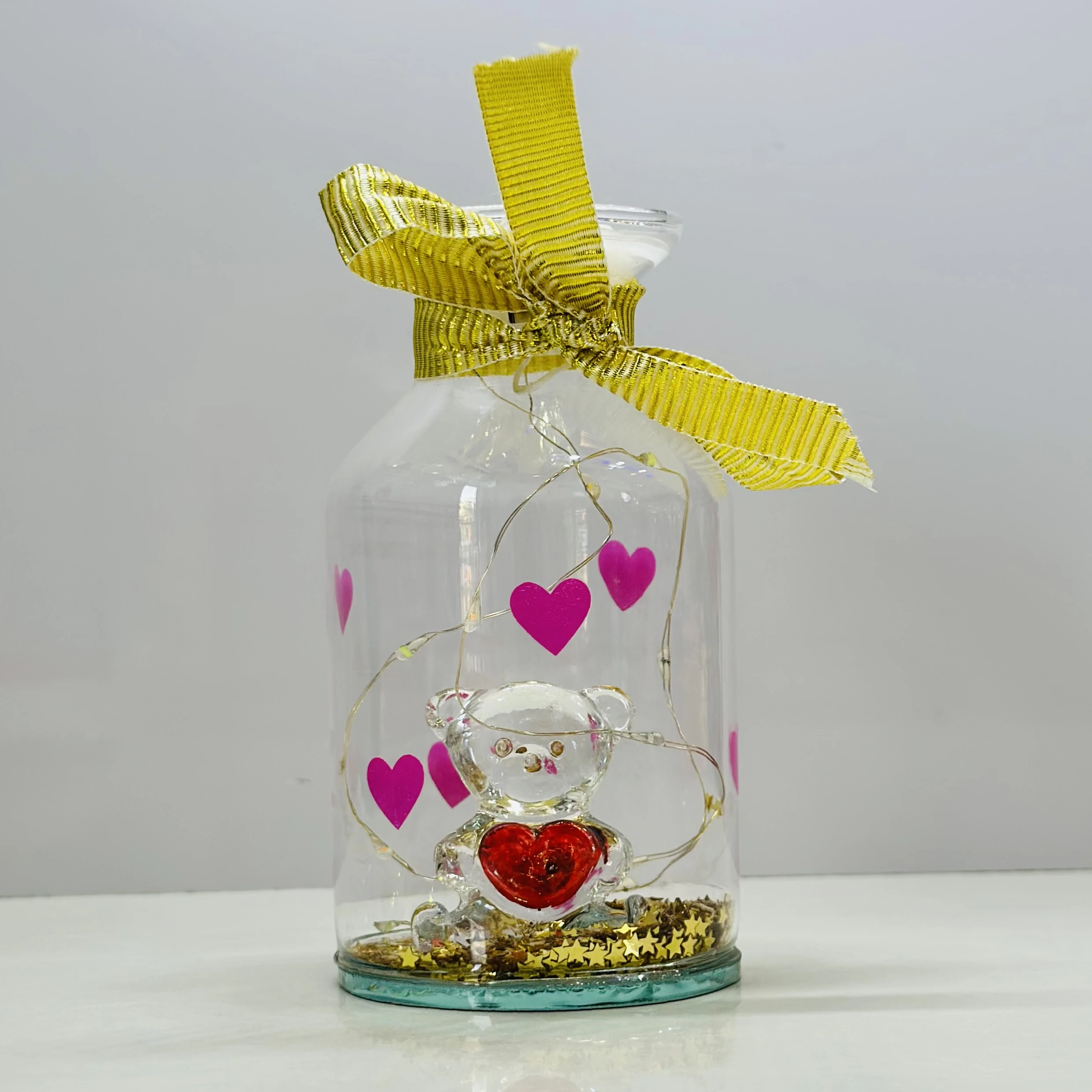 Glass Bottle with Wire String LED Light for Your Loved Ones(SKU-ABE5YQ)