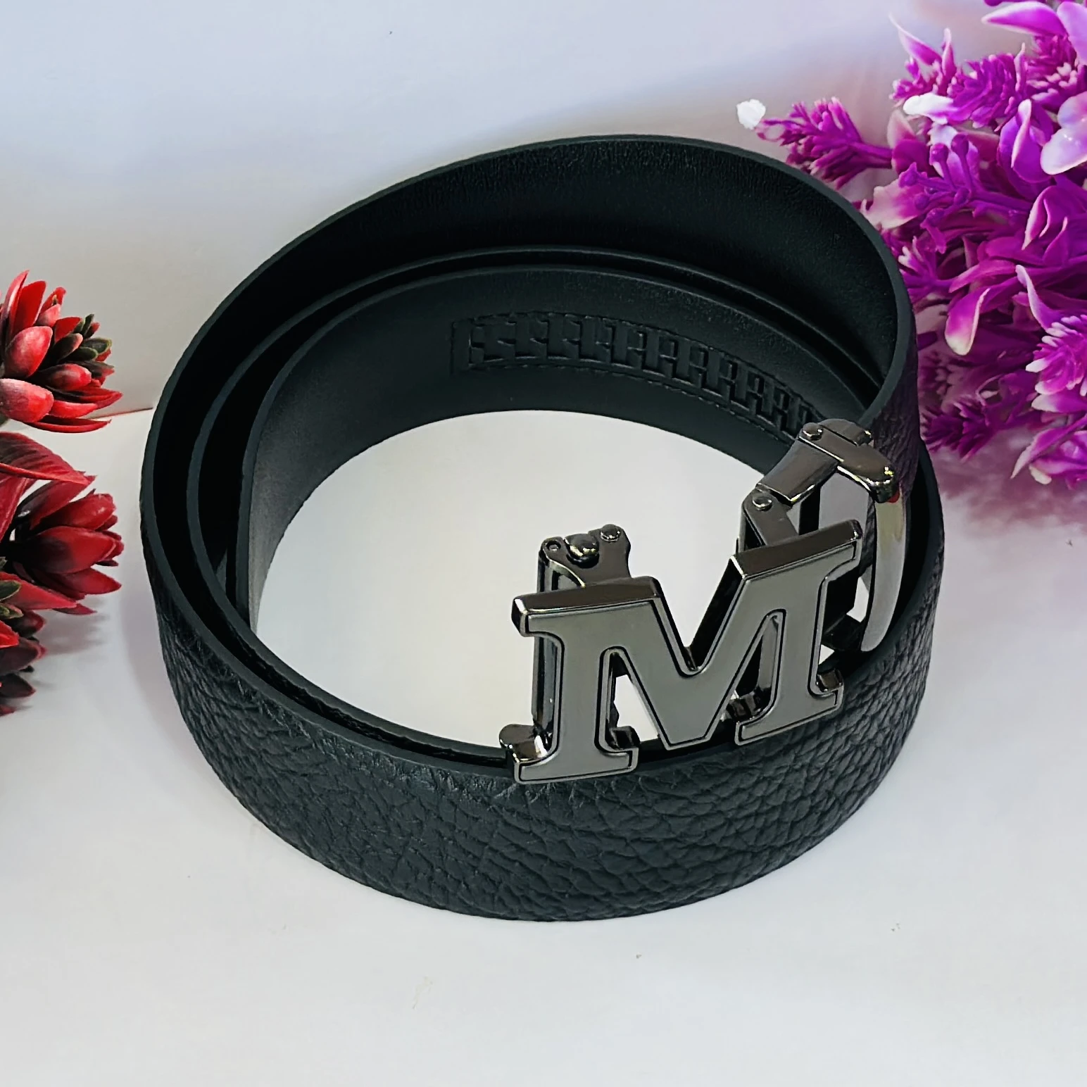 MCM Claus reversible belt in black leather