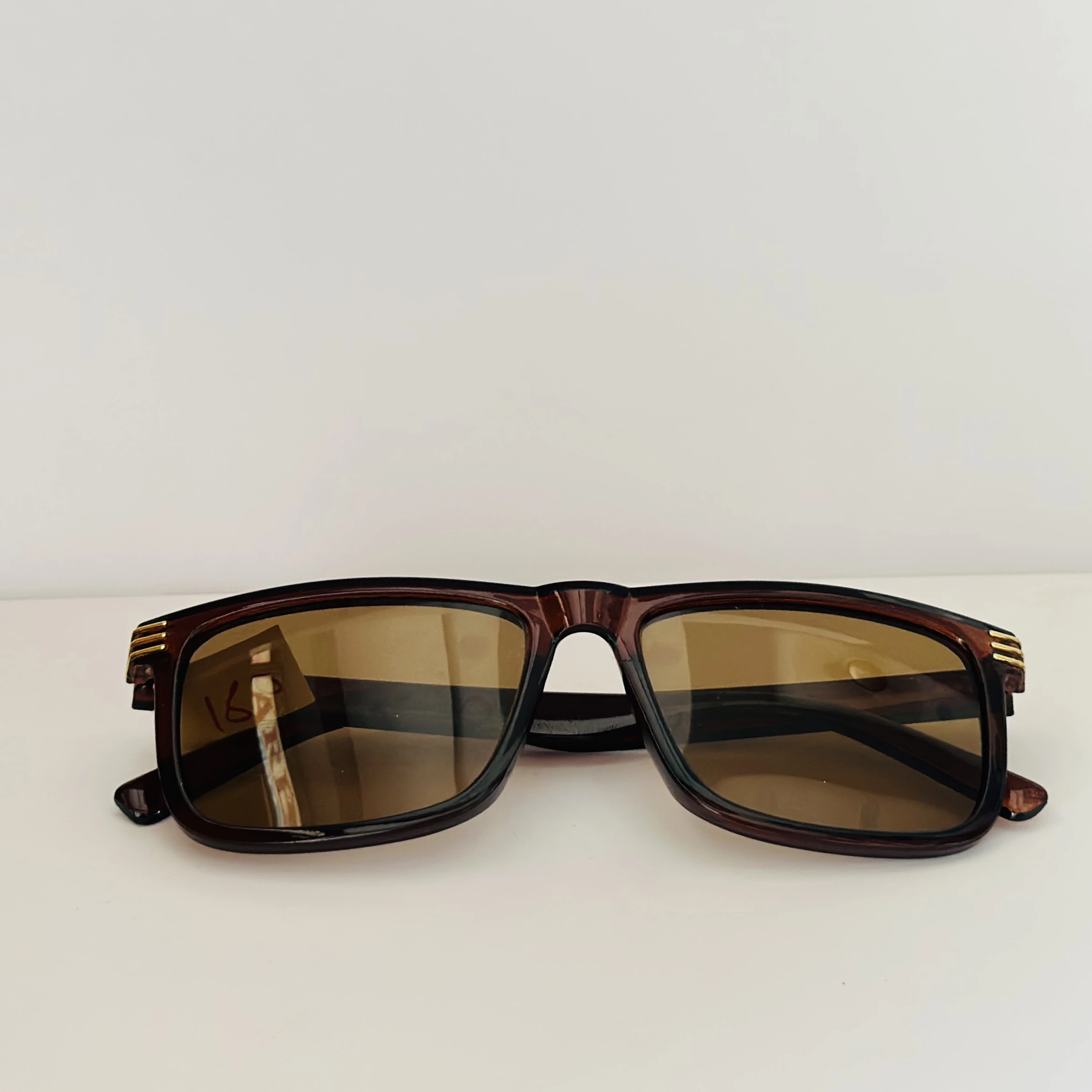 Brown Vincent Chase square sunglasses.