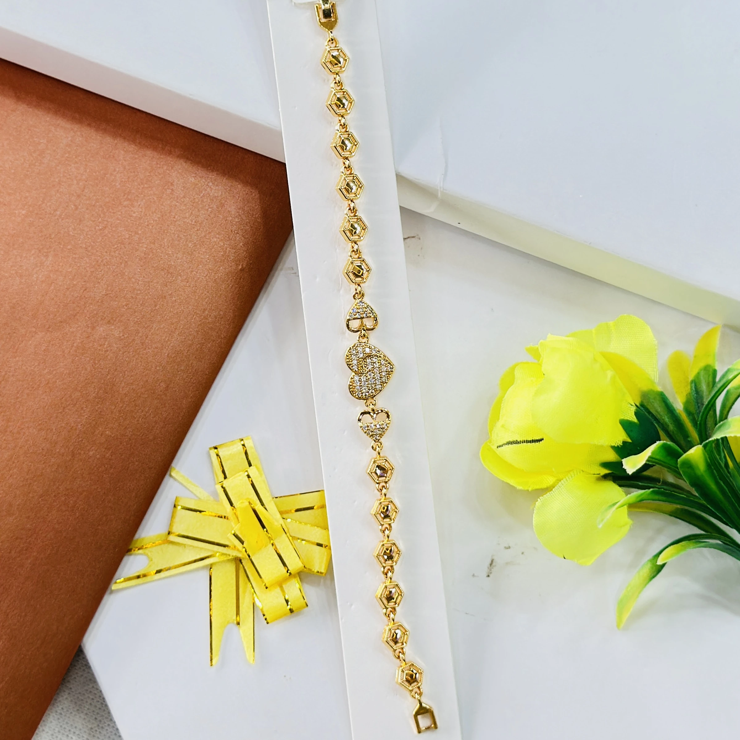 Gold -plated or 22K gold bracelet