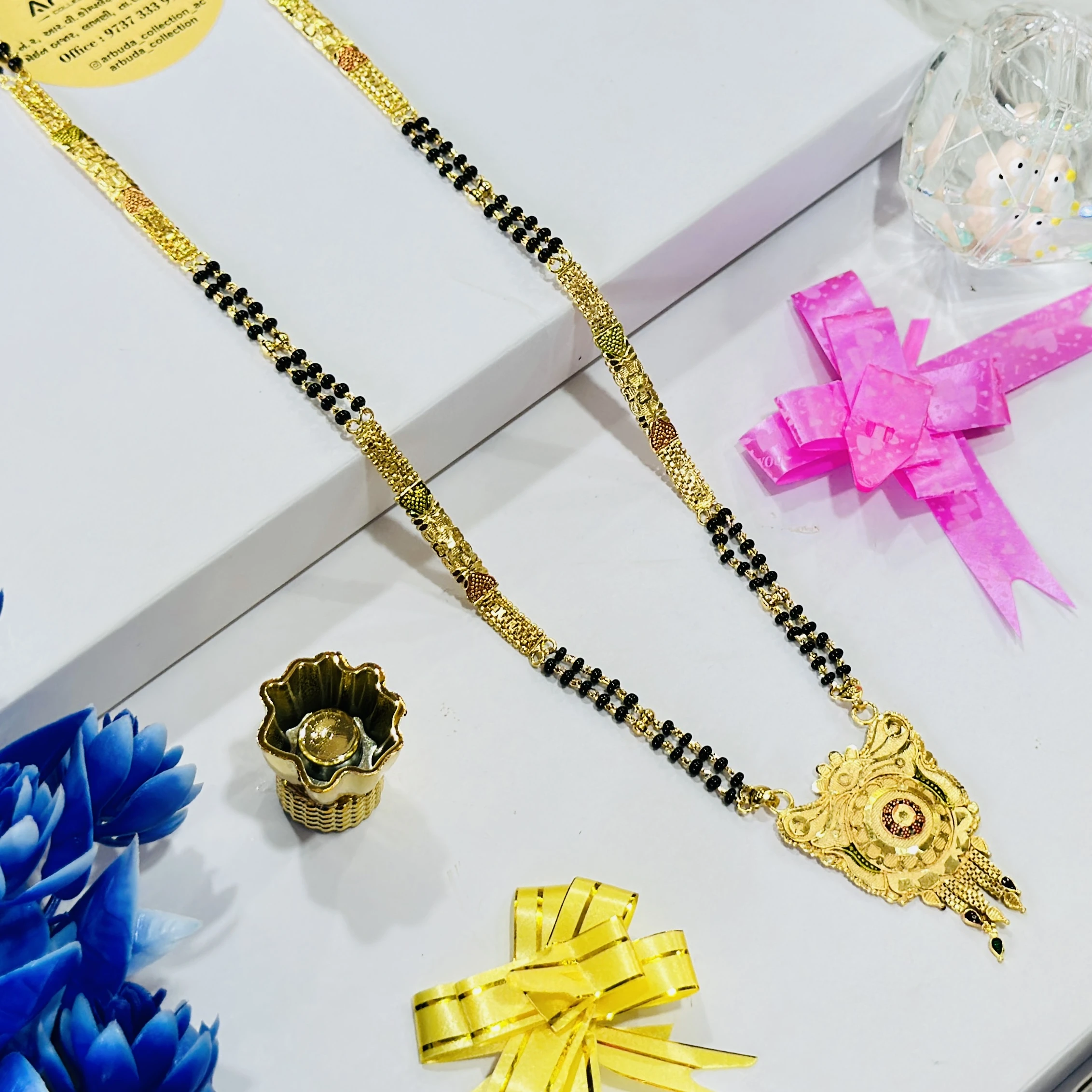 Gold plated alloy mangalsutra