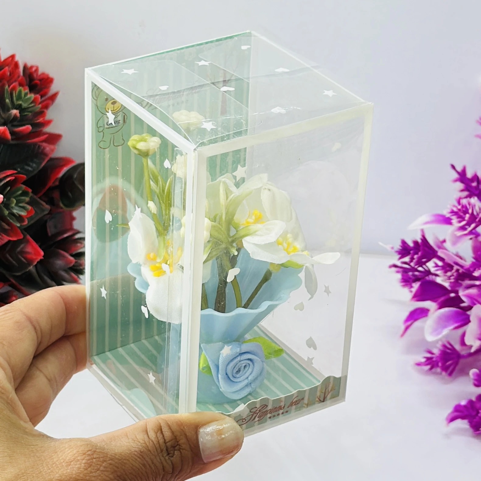 Mini block flower bouquet set