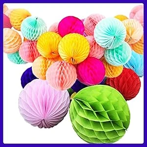 package of honeycomb paper ball decorations.