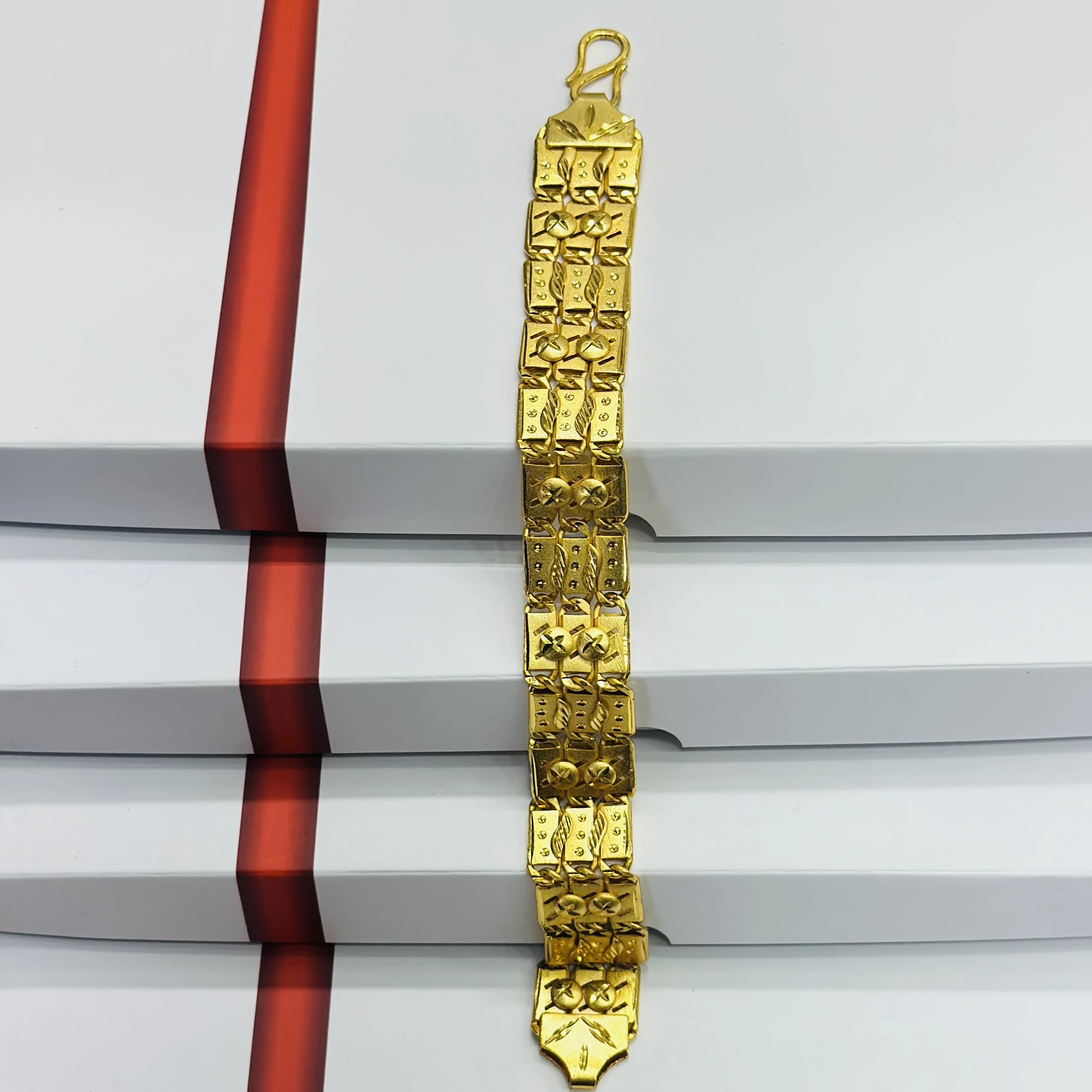 1 GRAM GOLD DIAMOND BRACELET FOR MEN