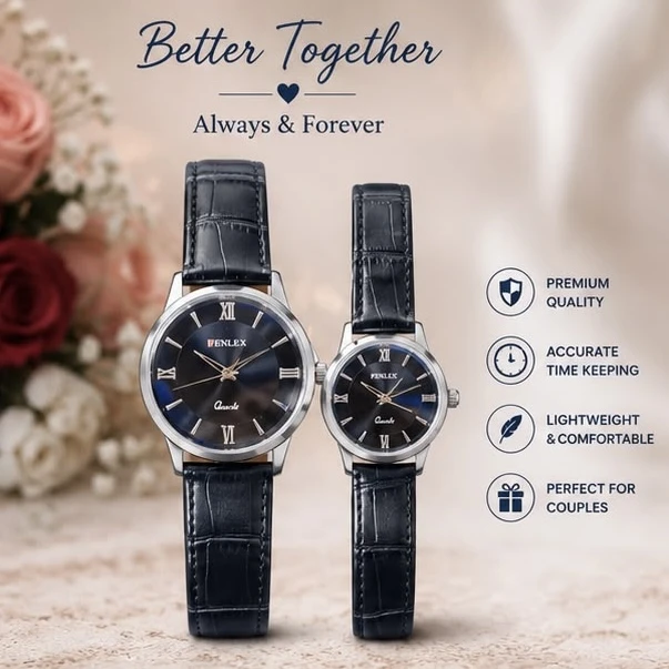 Elegant Matching Couple Watches