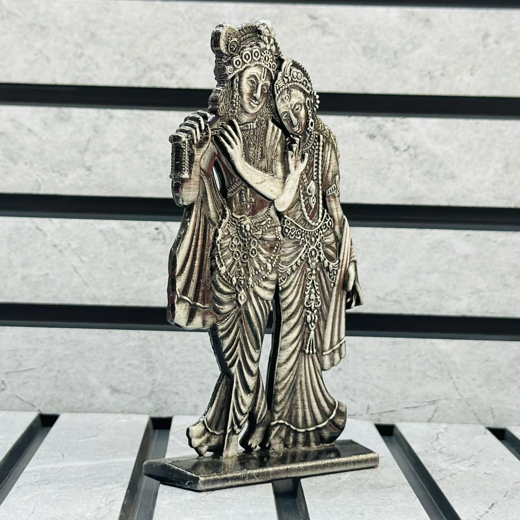 Statue of the Hindu deities Radha and Krishna.