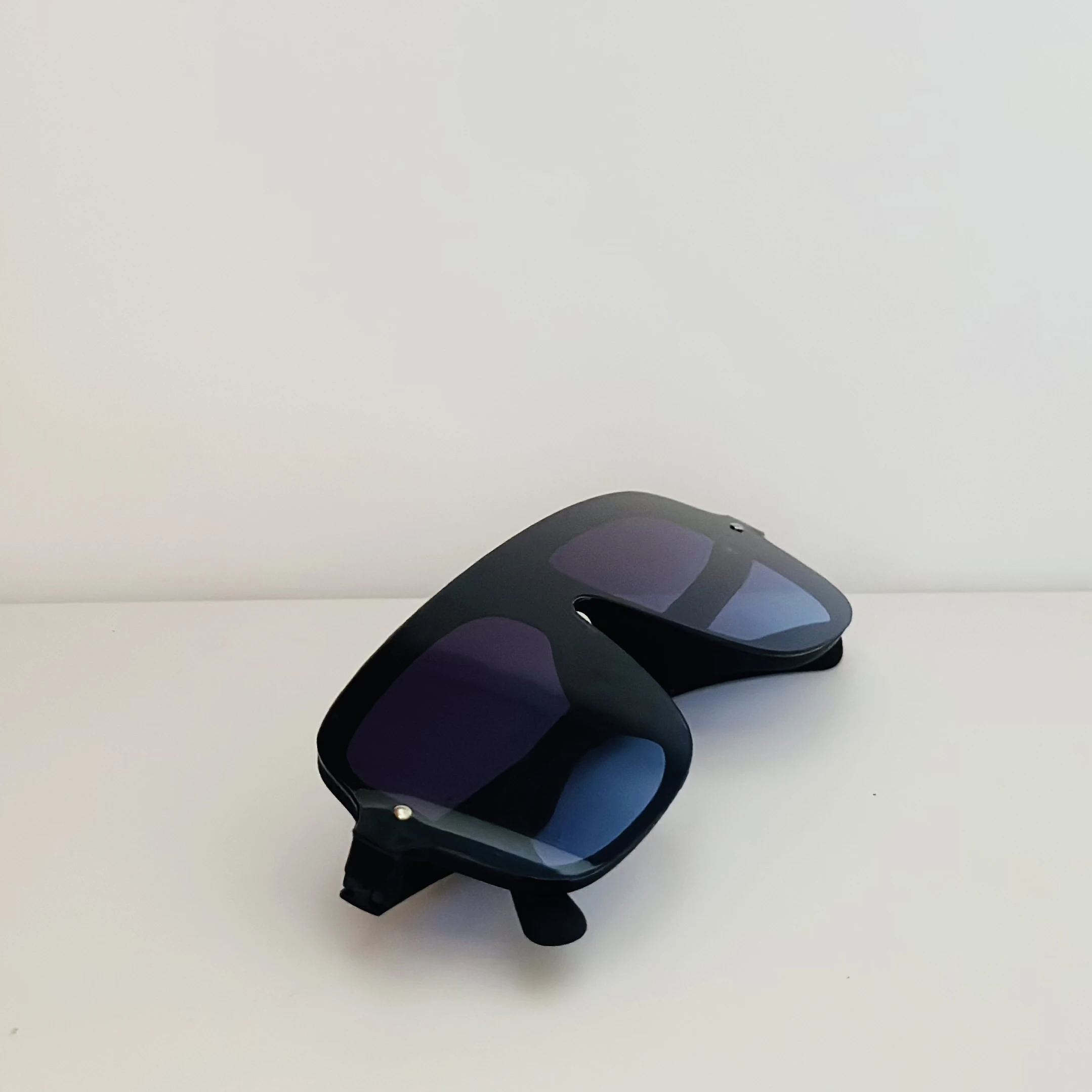 Ksubi Model Naos handmade navy blue acetate sunglasses frame.
