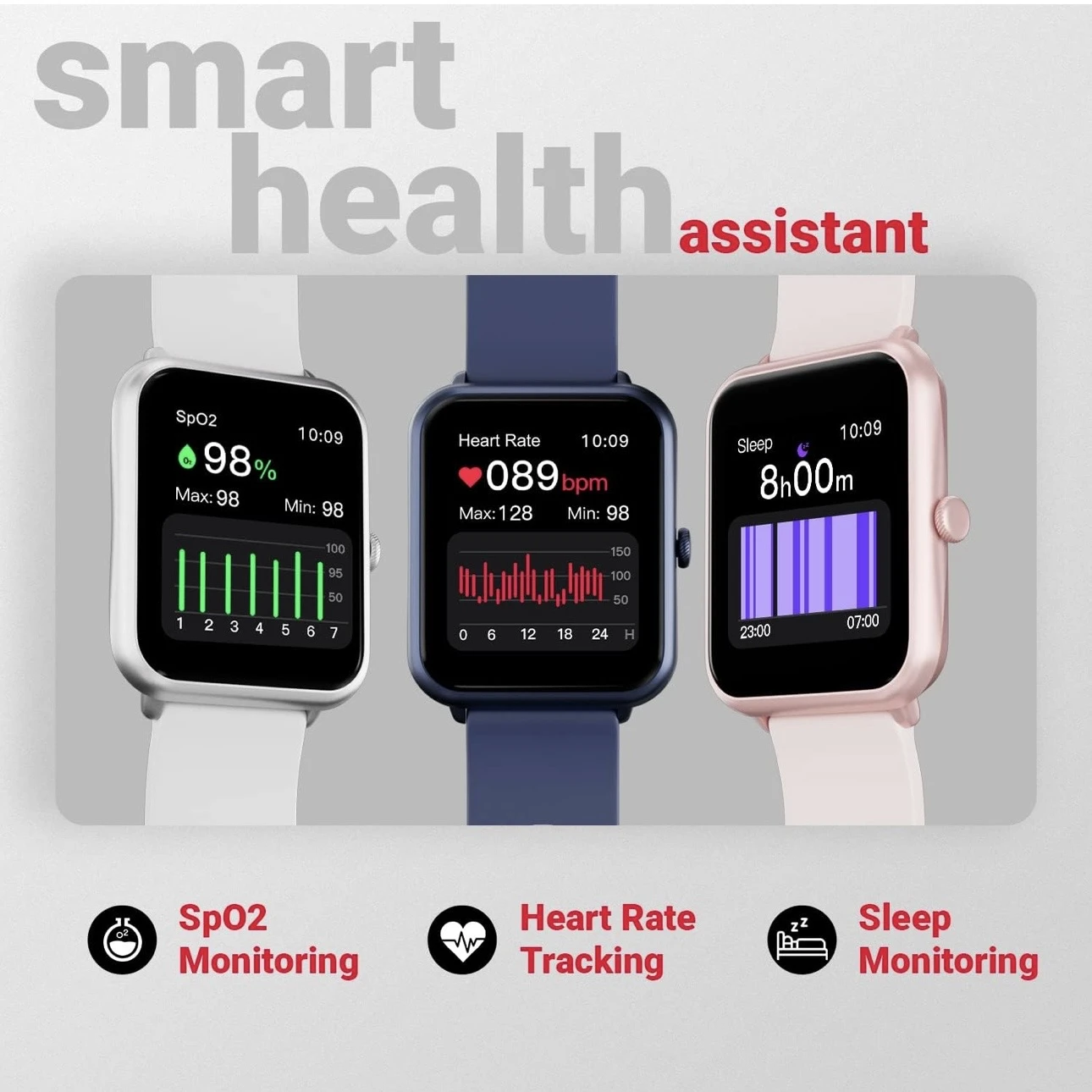 Fire-Boltt Ninja Call Pro Plus smartwatch in pink. Model No.BDE053