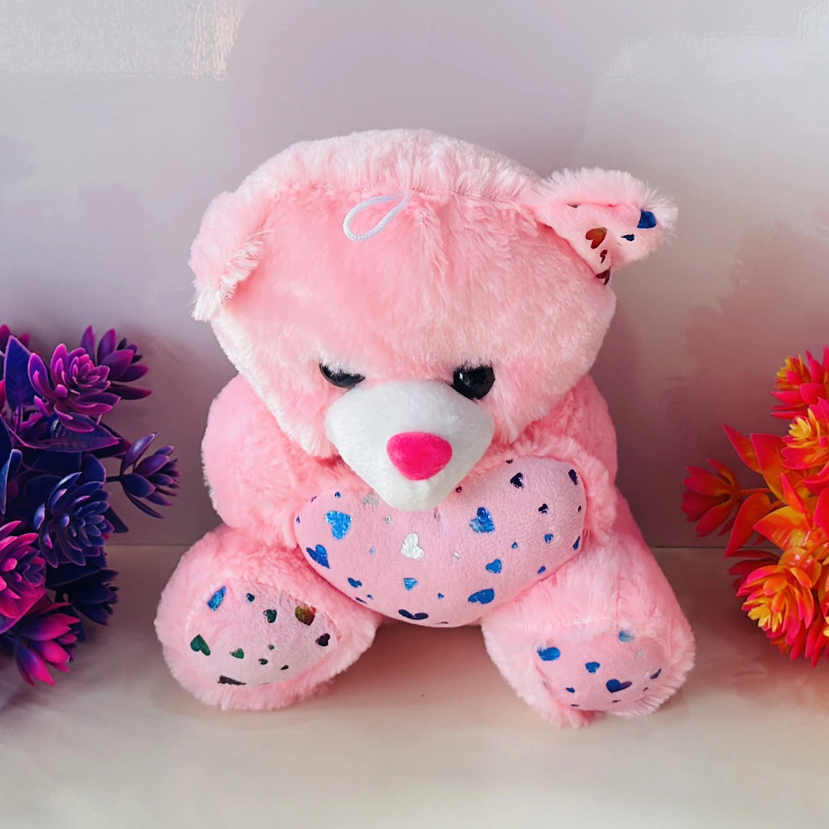 pink teddy bear stuffed soft toy