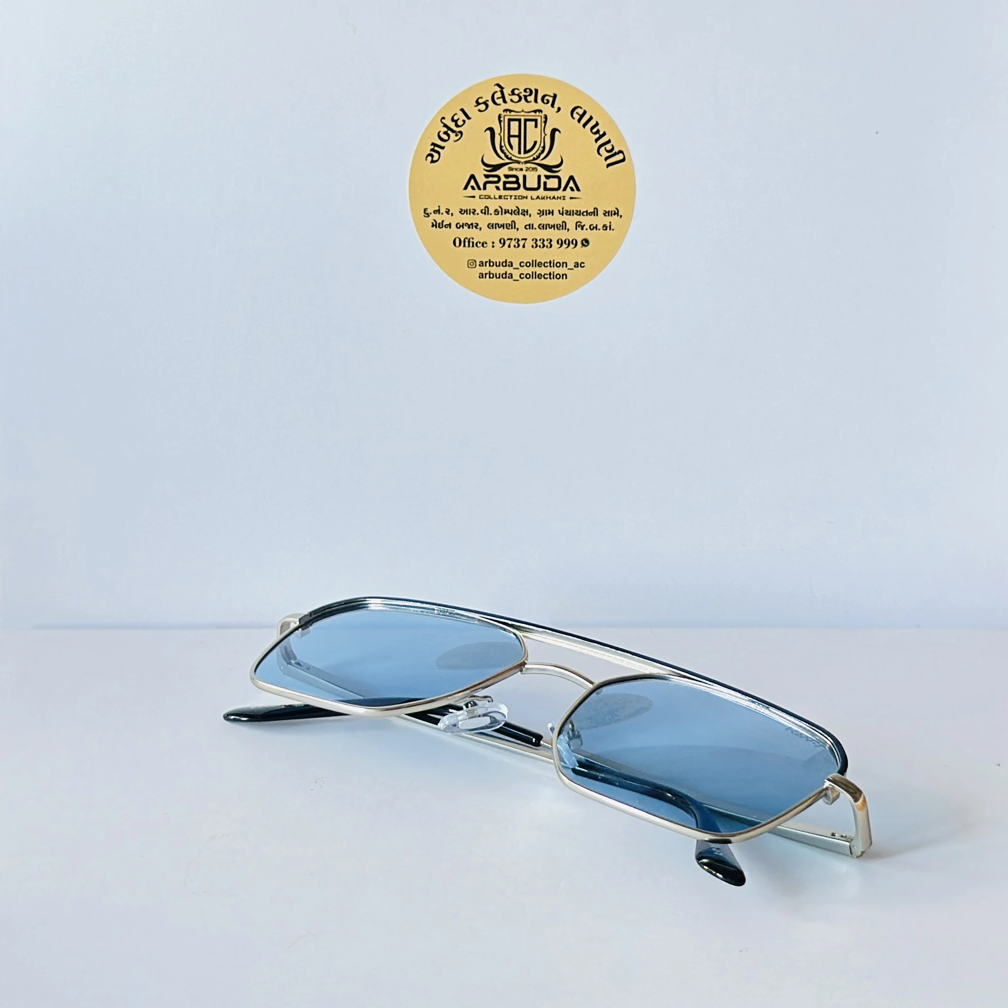 Giordano blue square sunglasses
