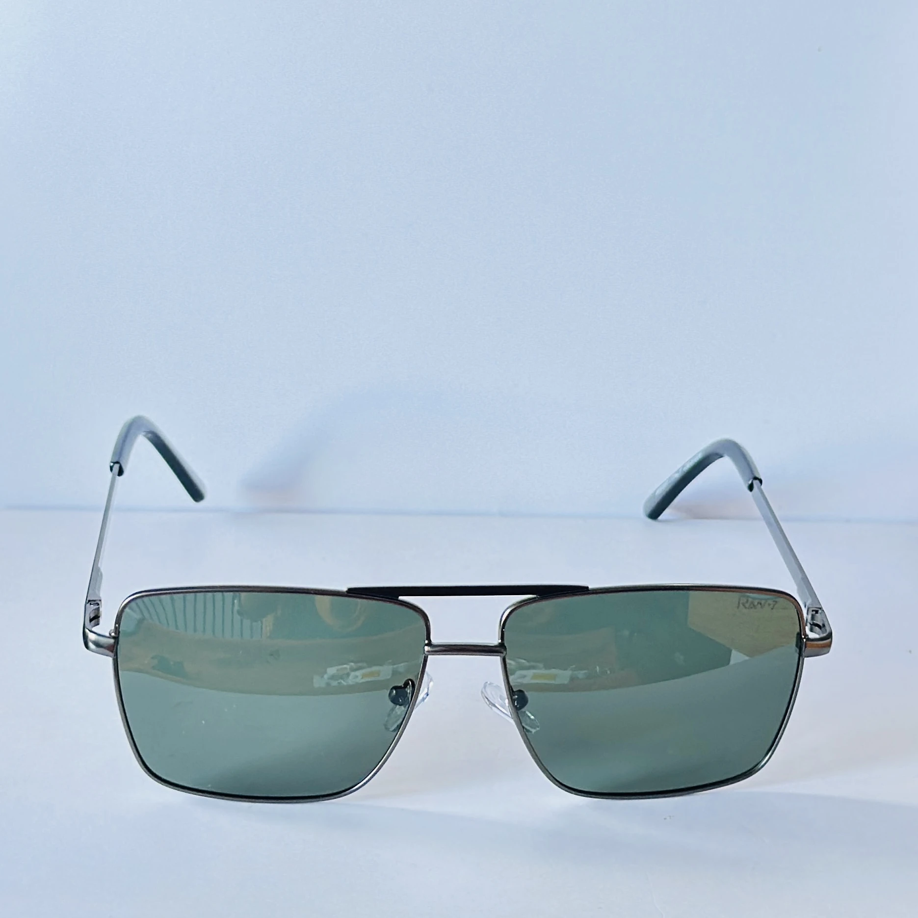 Rectangular sunglasses resemble