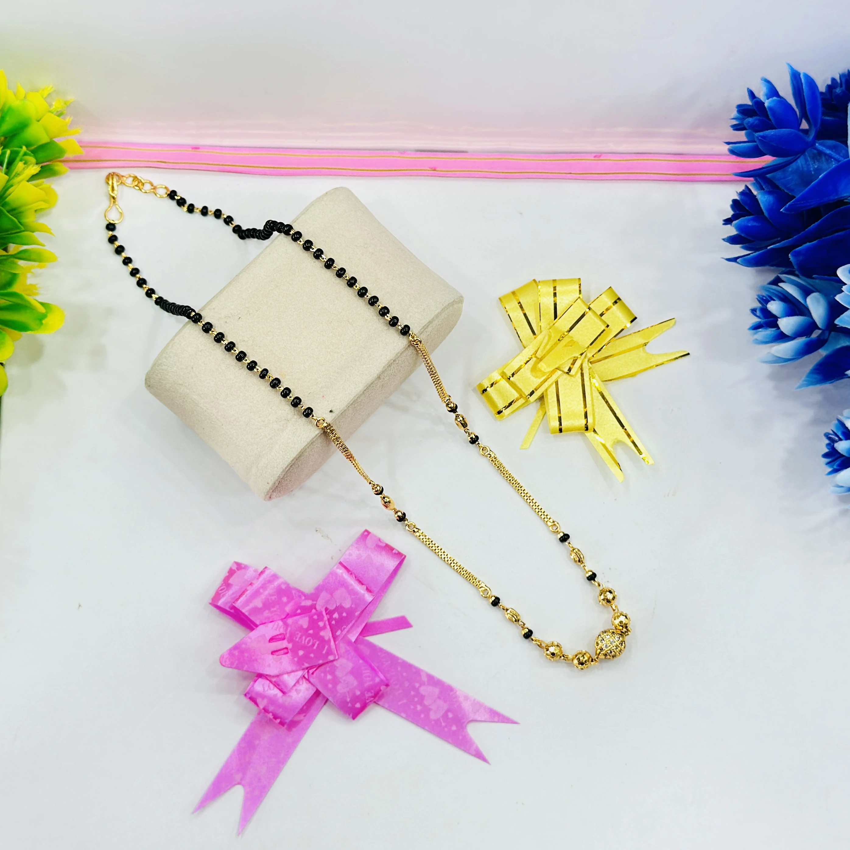 Gold plated brass mangalsutra designed for women