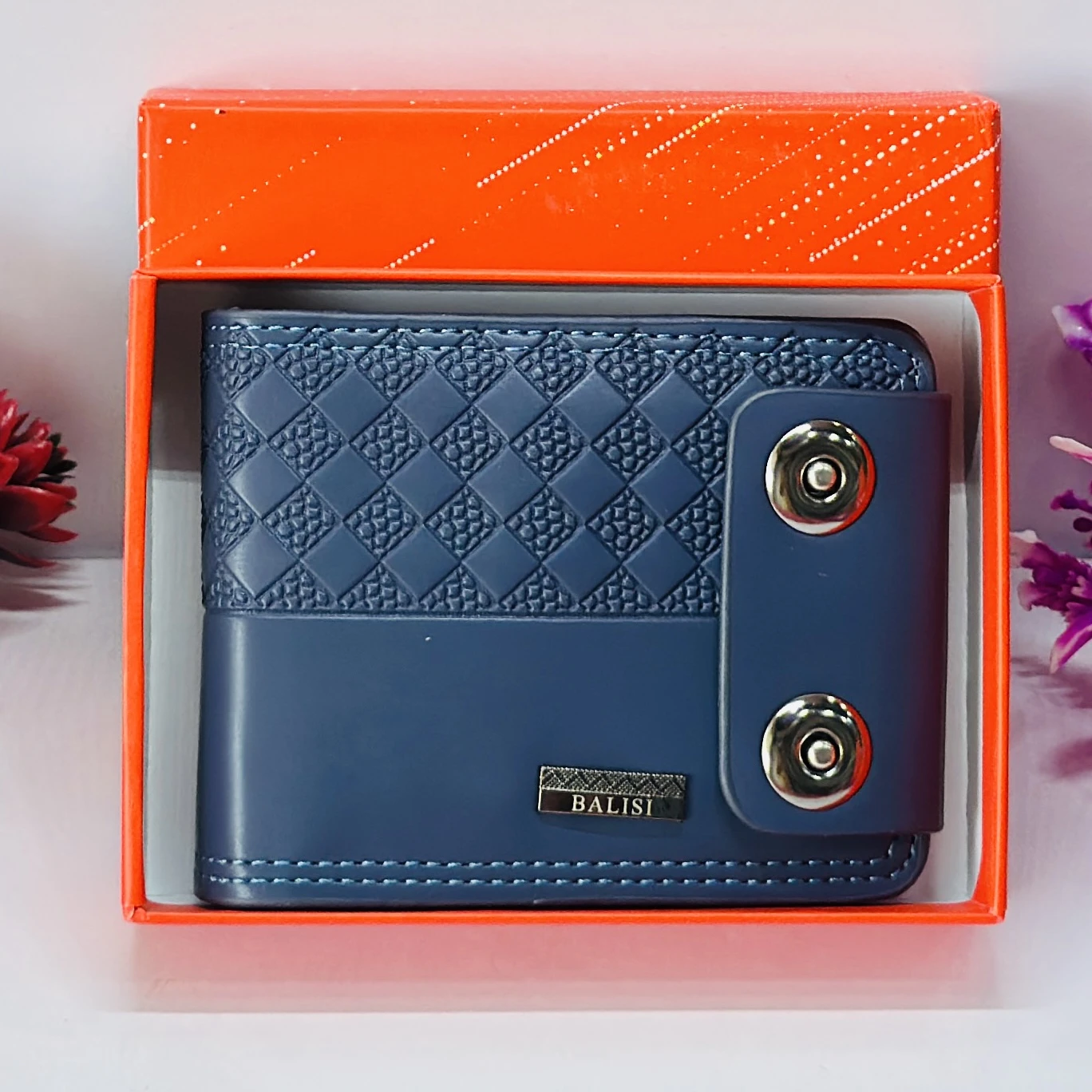 Balisi men's PU leather bi-fold or tri-fold wallet