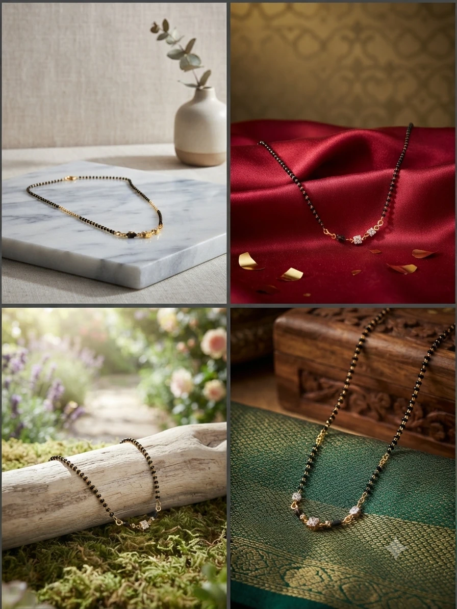 Jewellers gold-plated mangalsutra