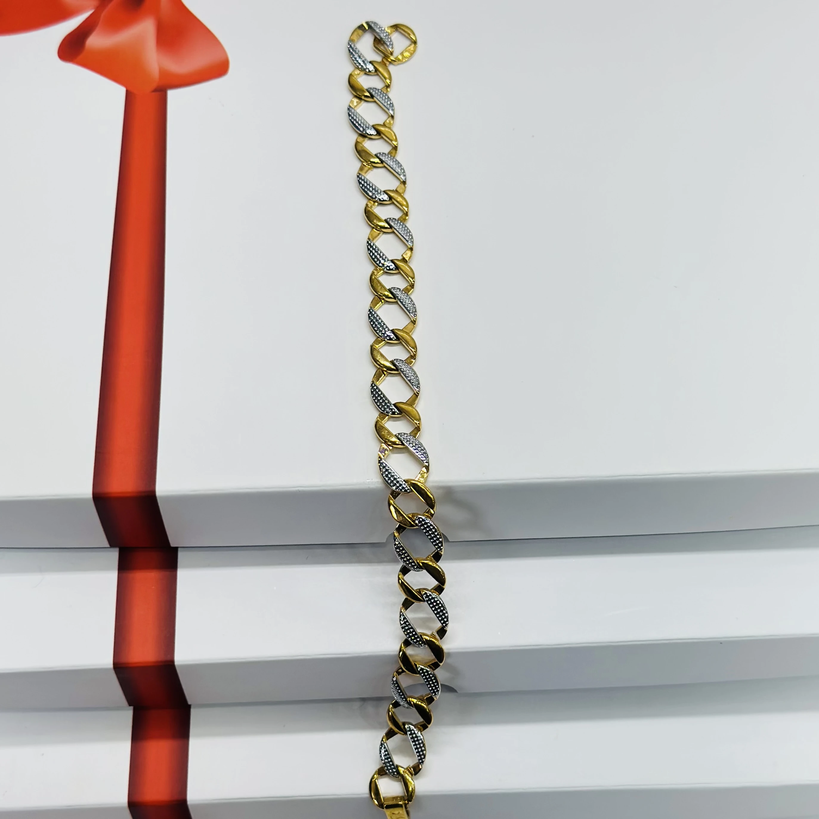 1 GRAM GOLD DIAMOND BRACELET FOR MEN