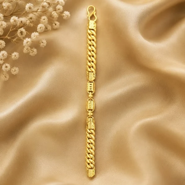 Gold plated chain bracelet