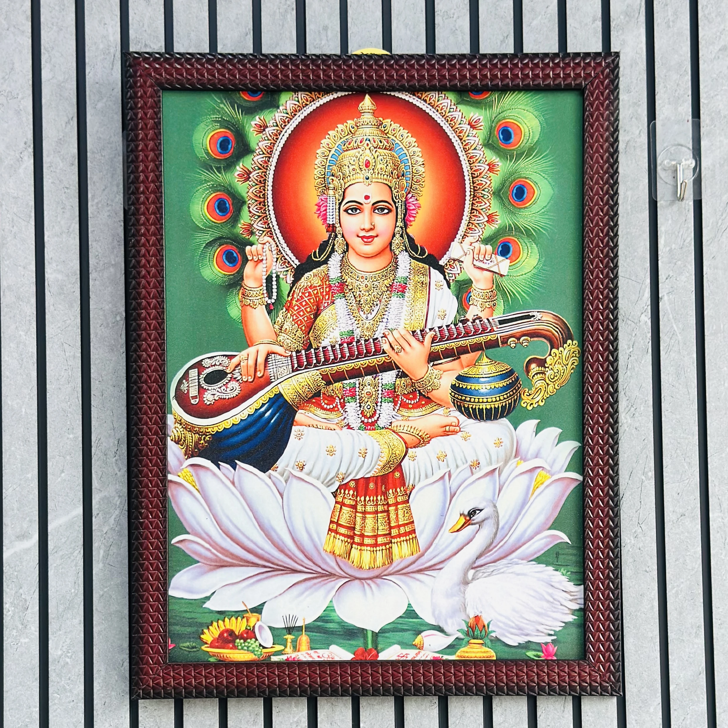 Shri Sarasvati Mata Frame (SKU-4VTU8V)