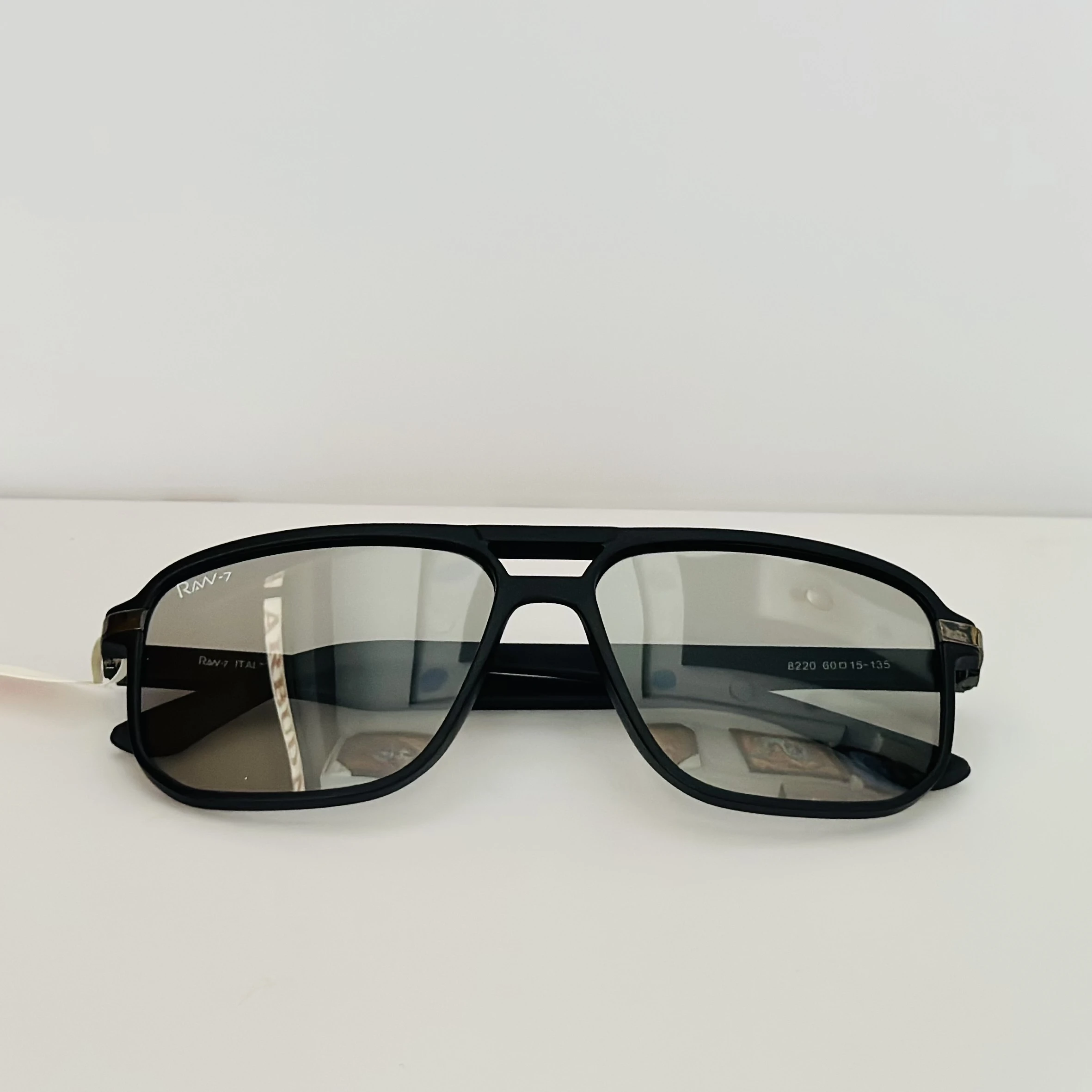 Black rectangular sunglasses